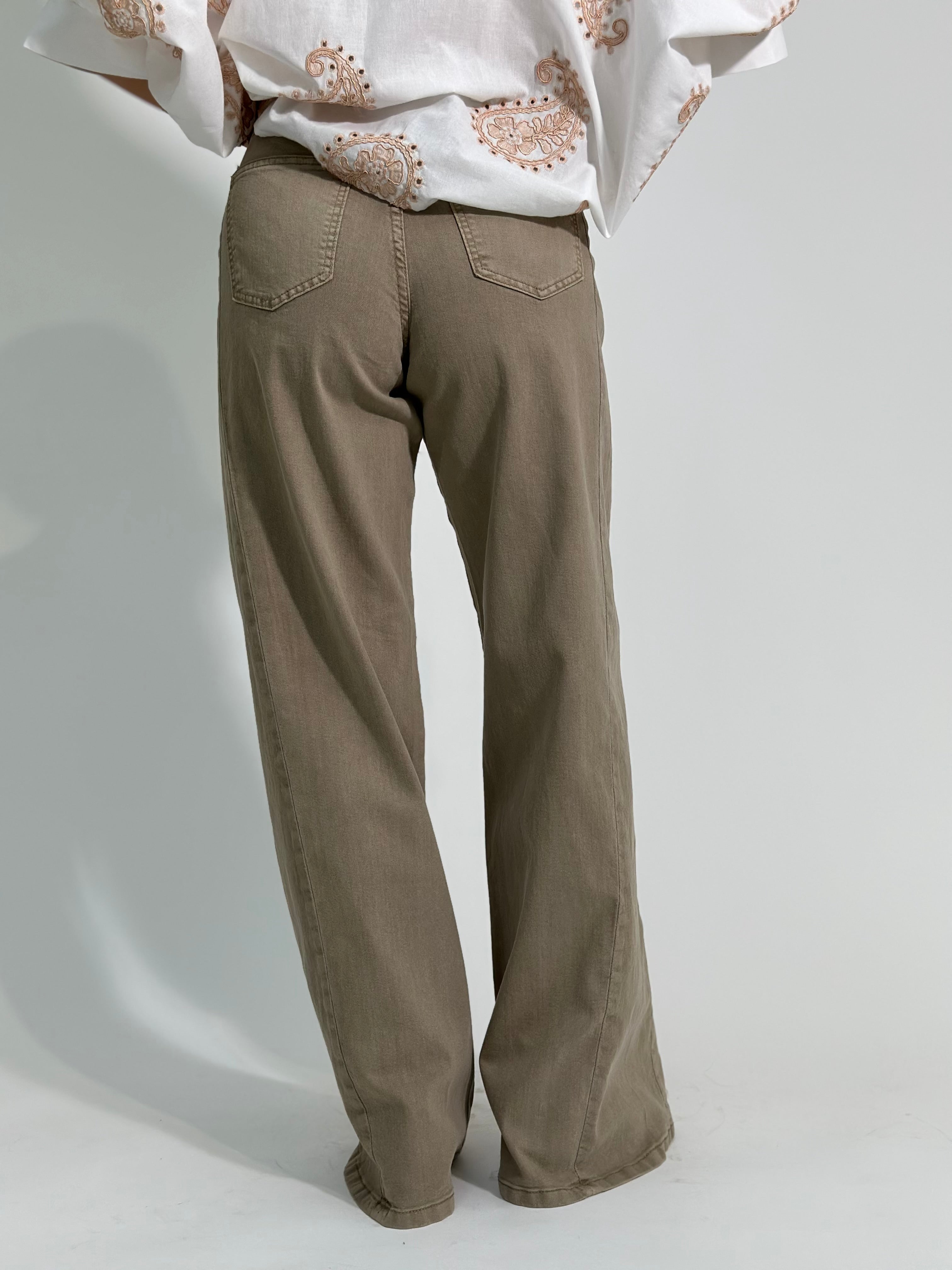 Pantapalazzo denim 9240-25 BEIGE