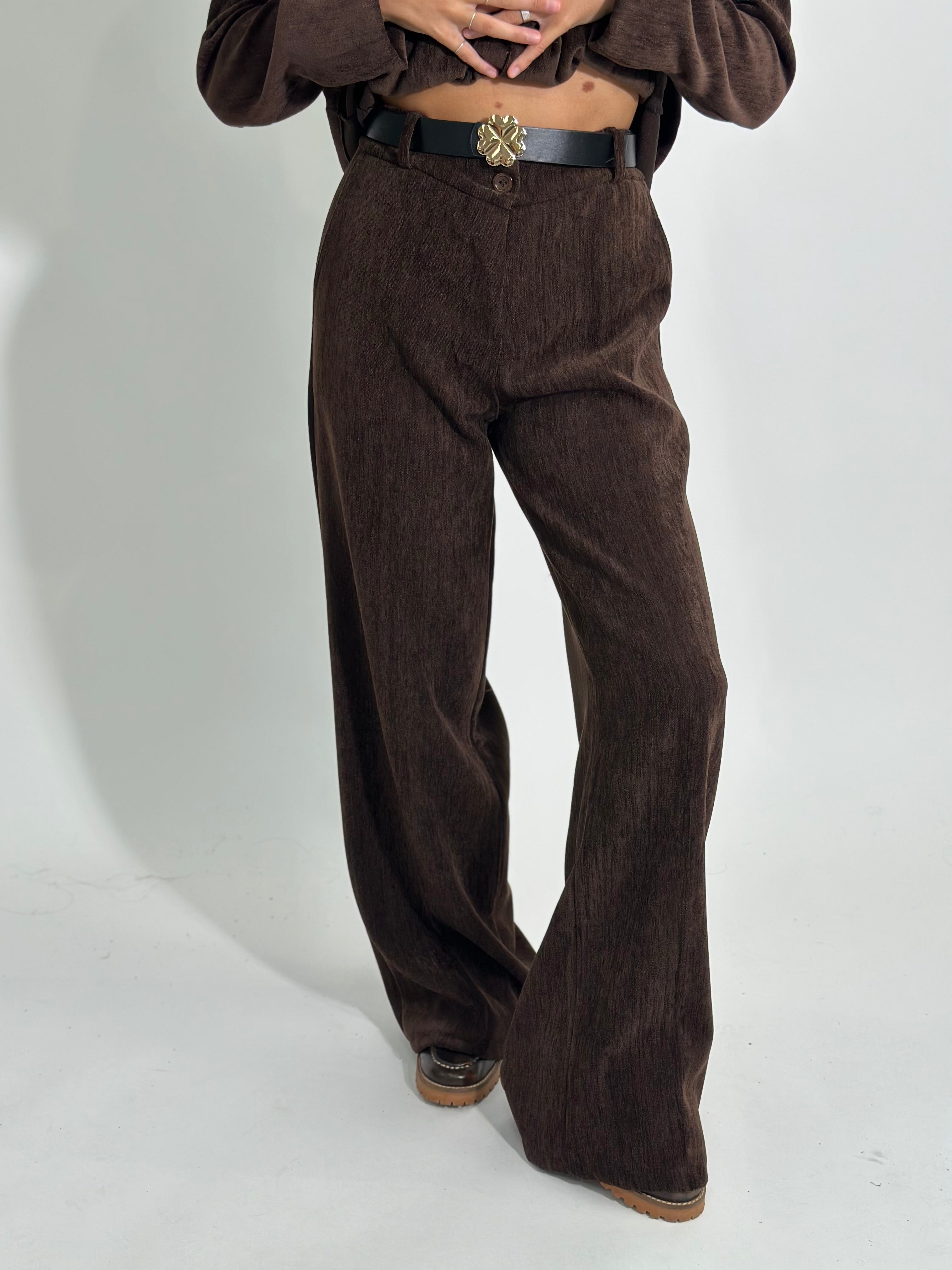 Pantalone velvet 2413