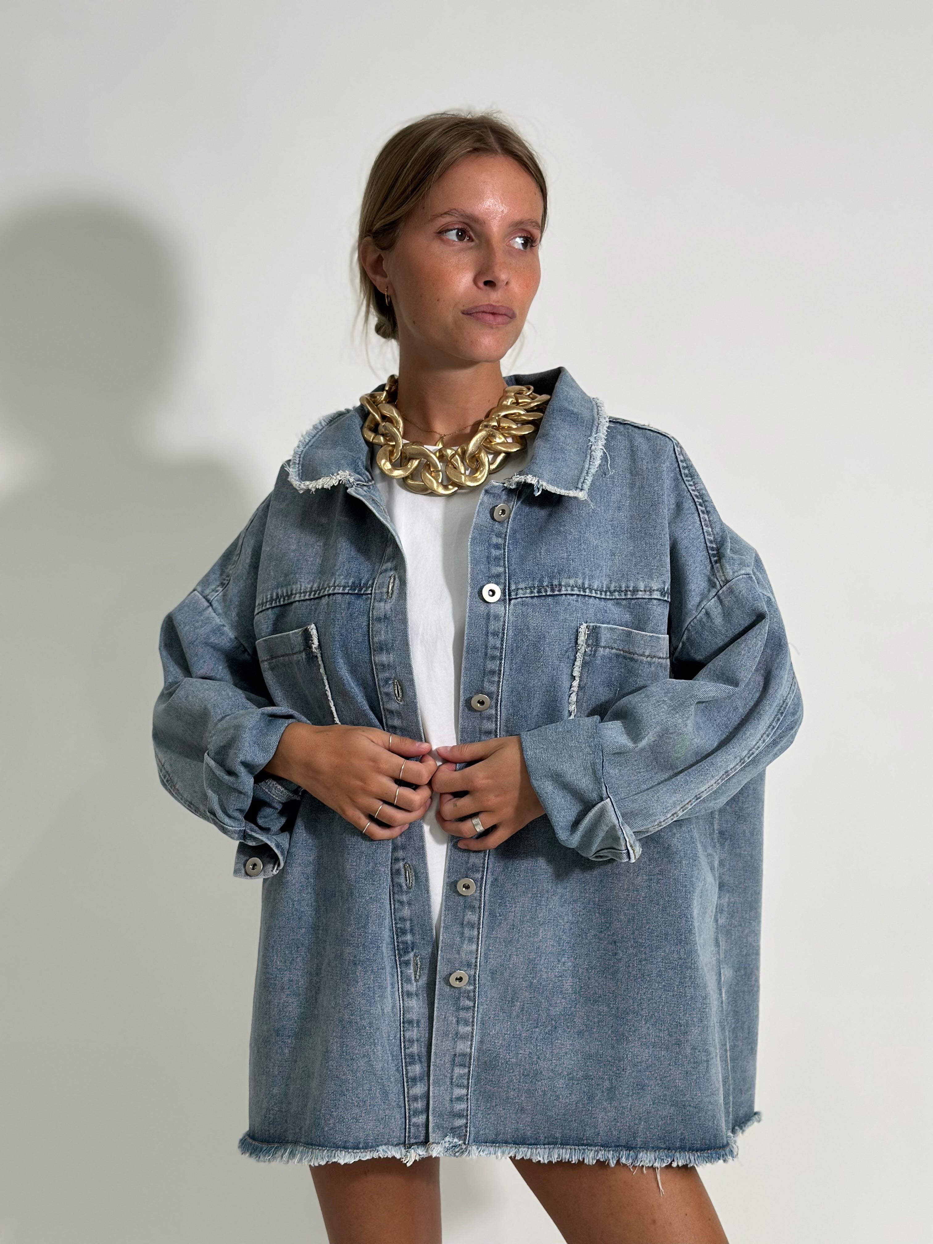 Giacca denim choose love MC056J