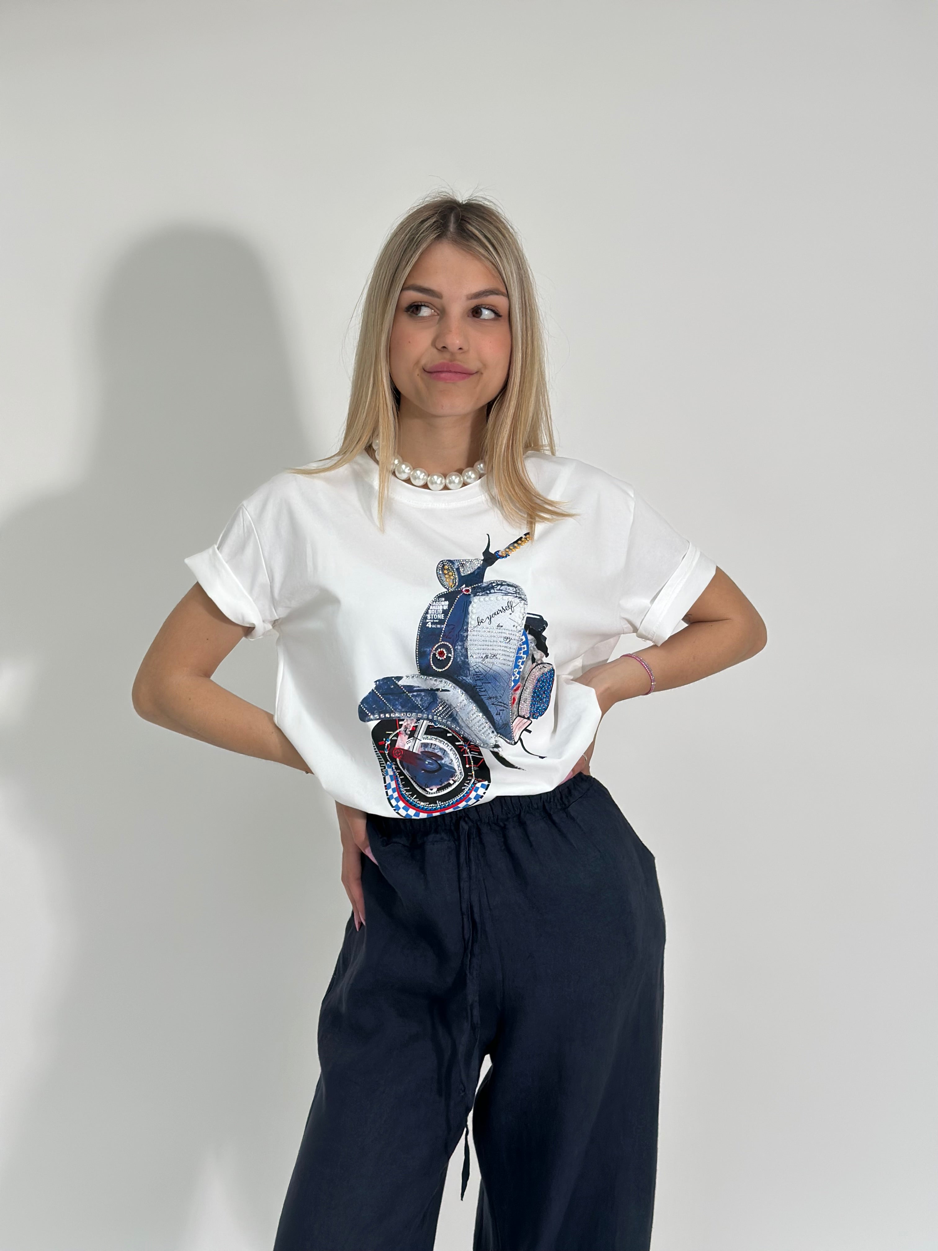 T-shirt Vespa J2020 BLU
