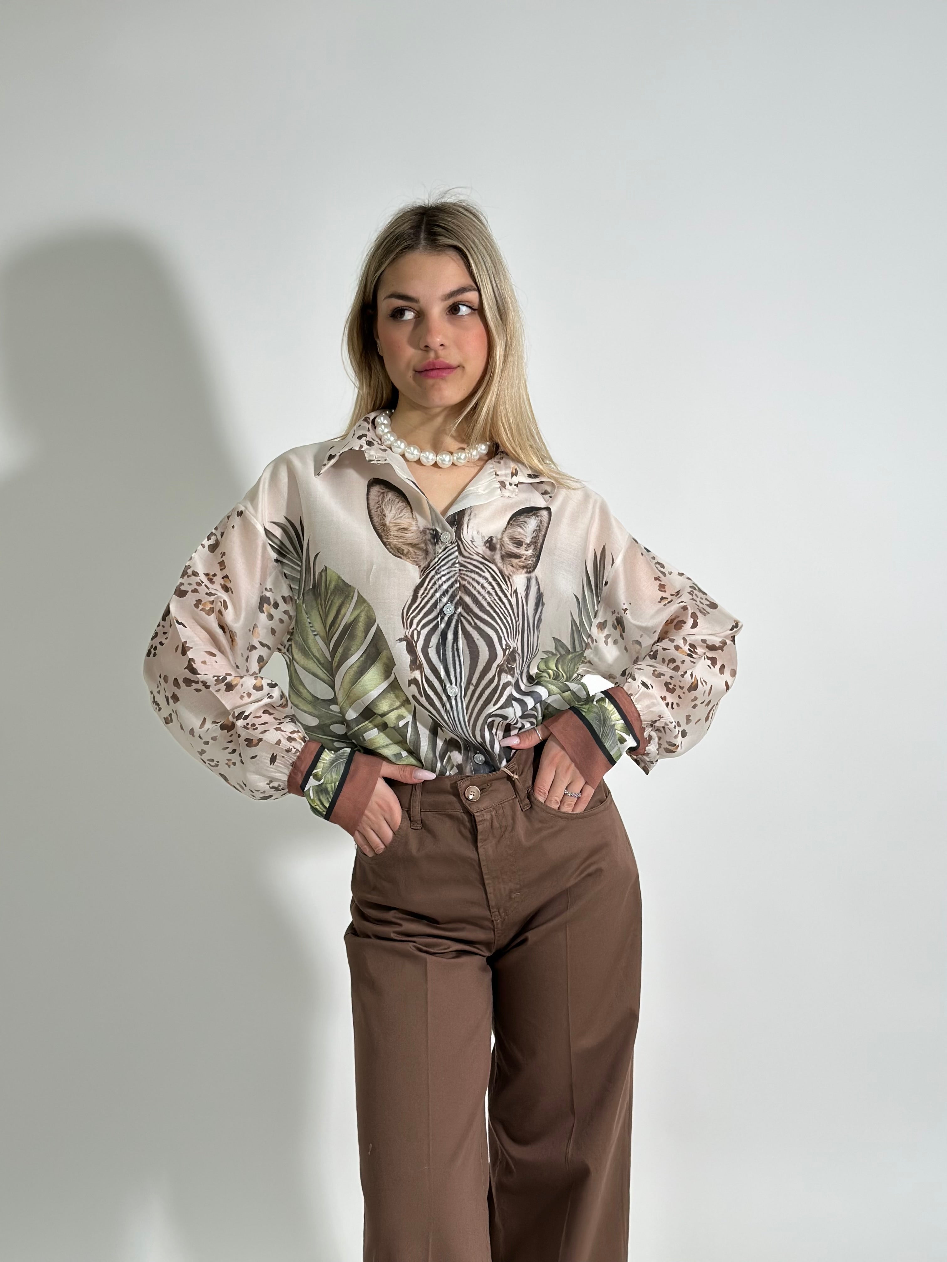 Camicia zebra R01337