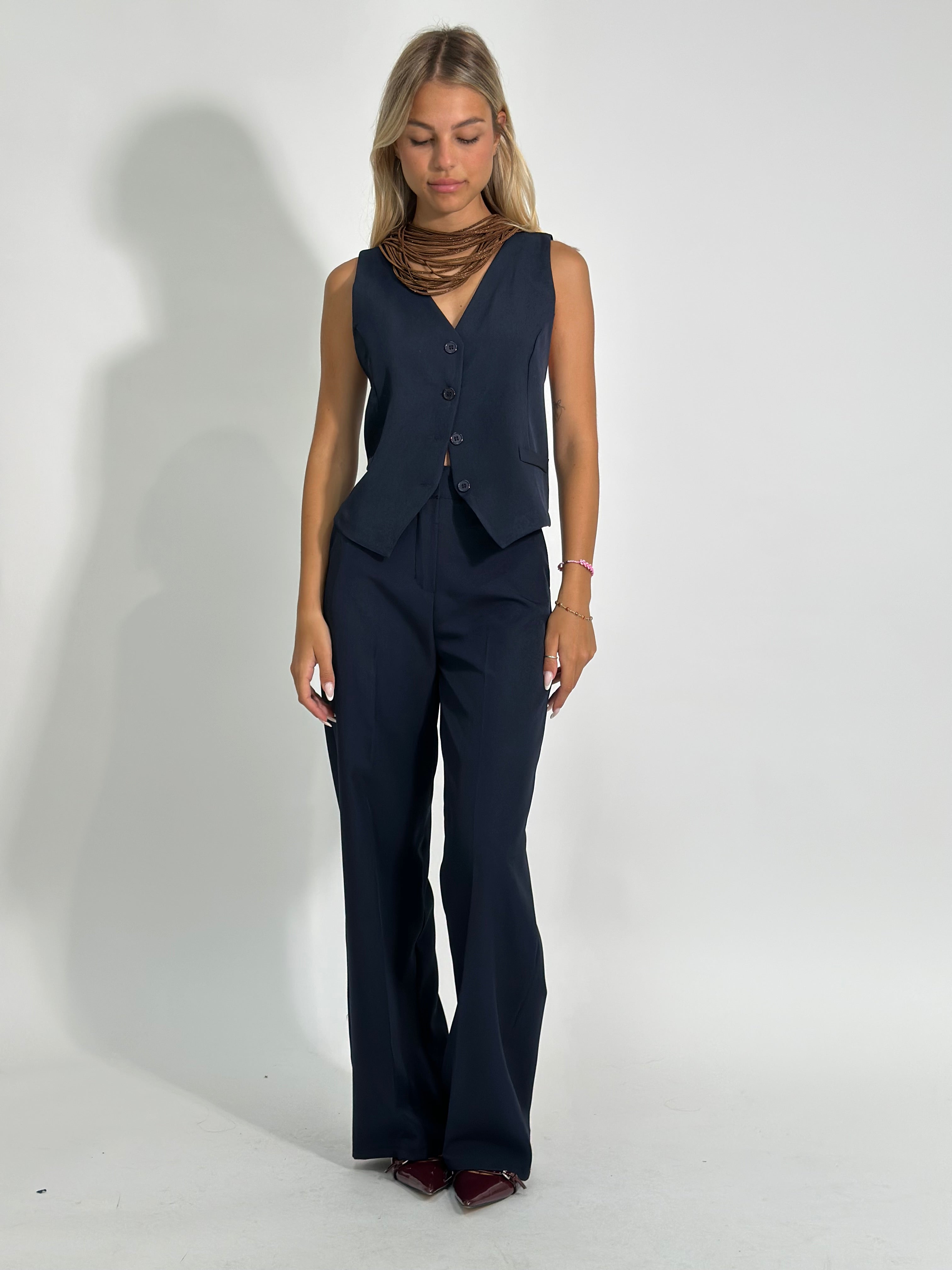 Completo gilet 231280 BLU