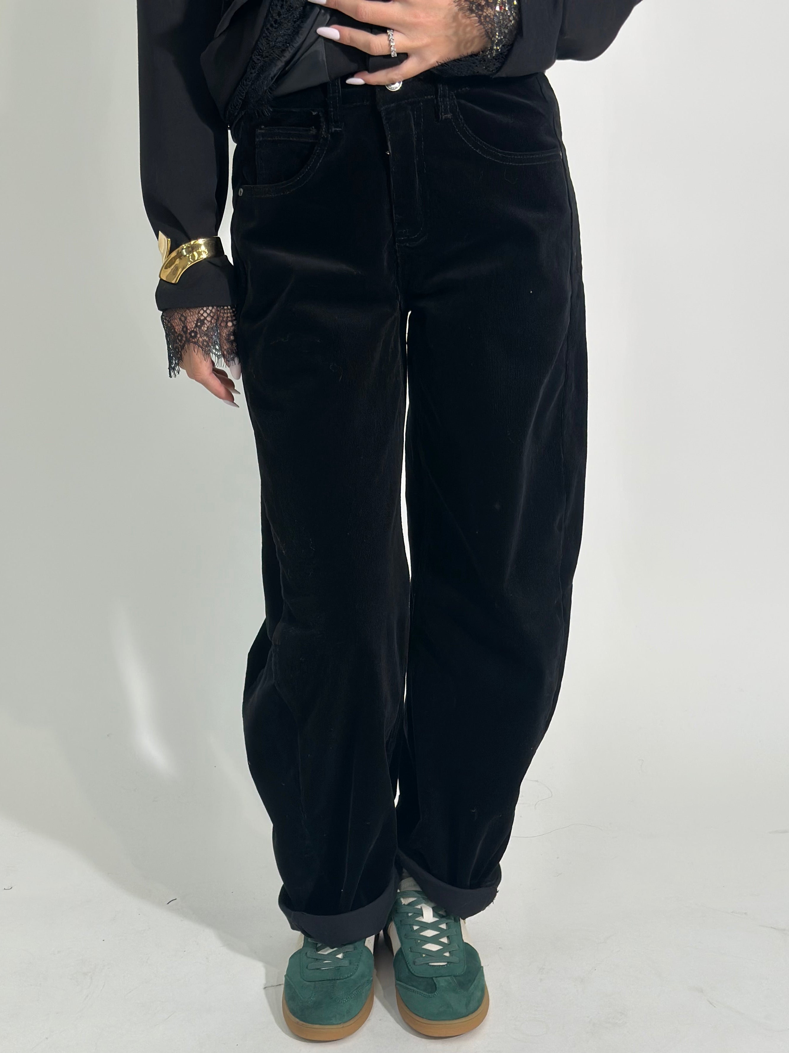 Pantalone baloon costina 9320 NERO