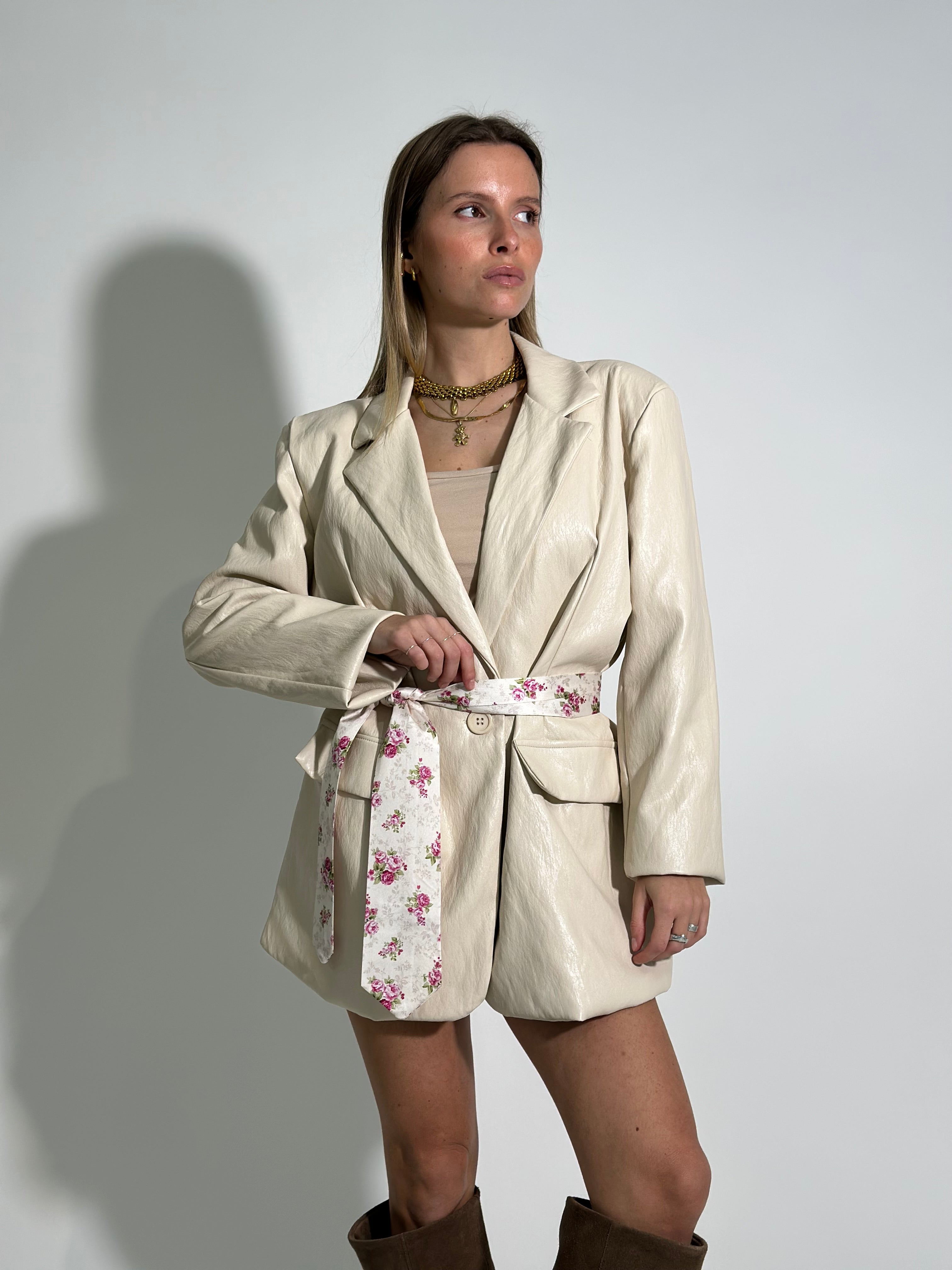 Giacca effetto stropicciato 19305