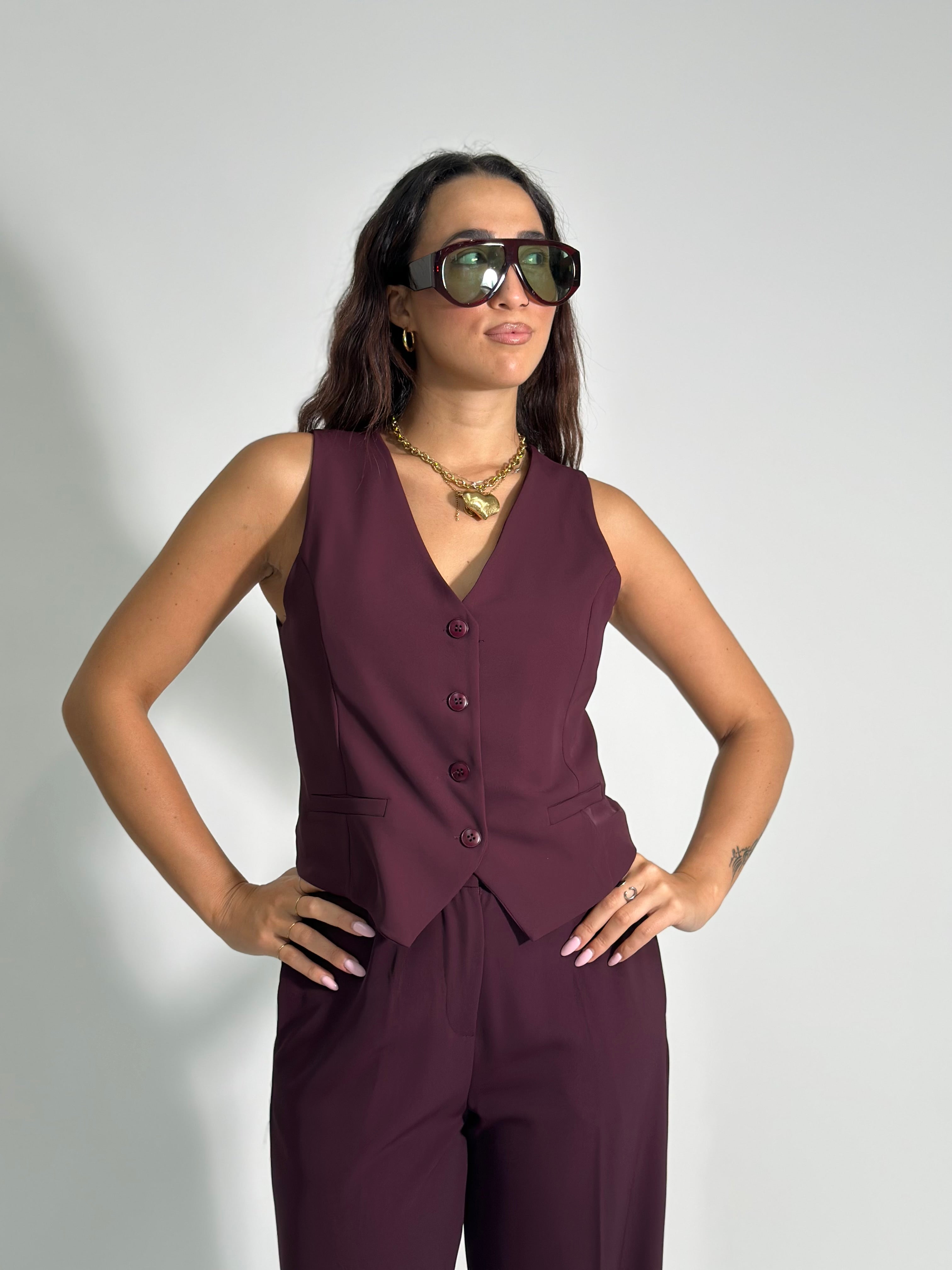 Gilet cady 6231 BURGUNDY