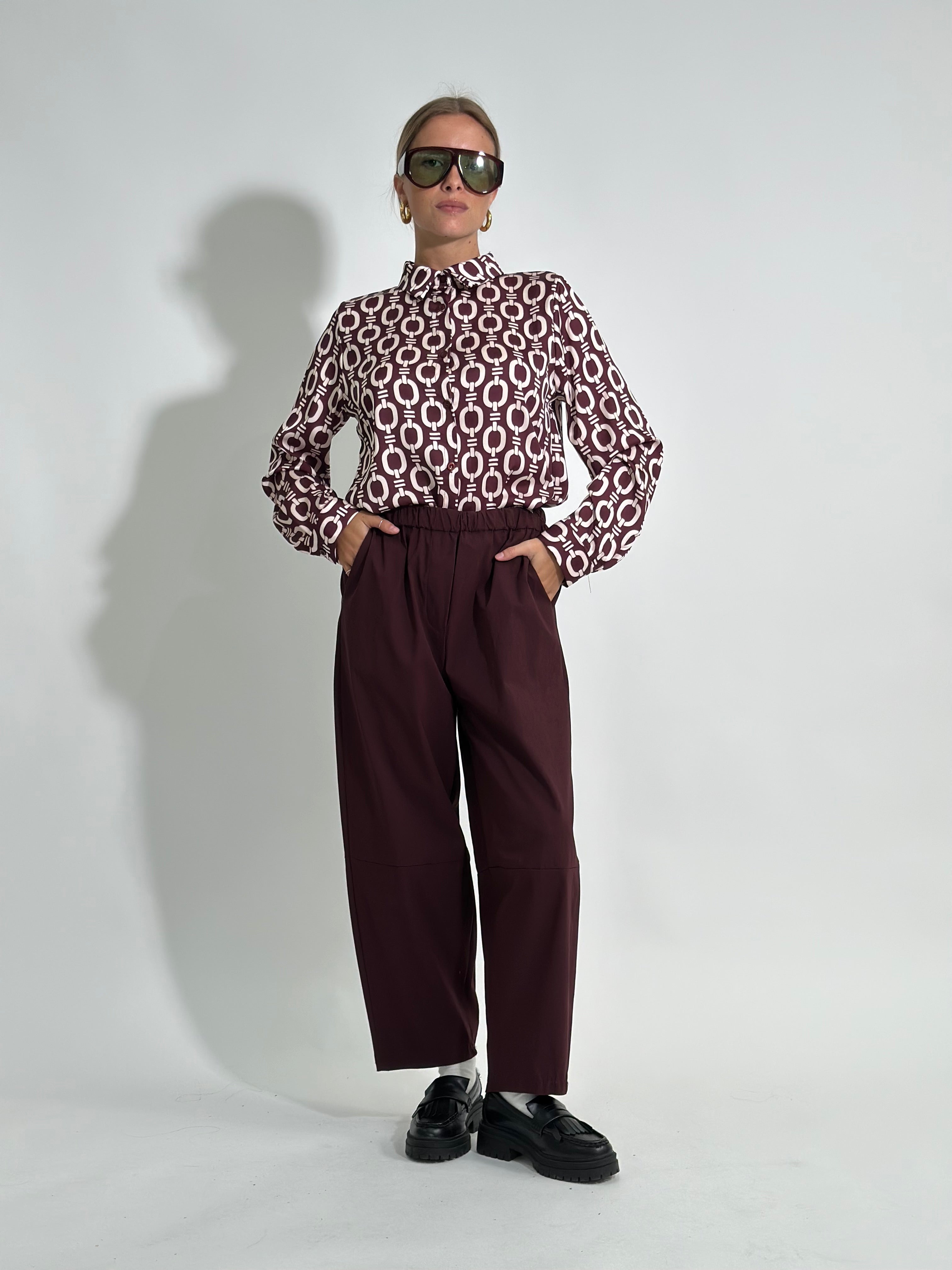 Pantalone Baloon 4668 BORDO'