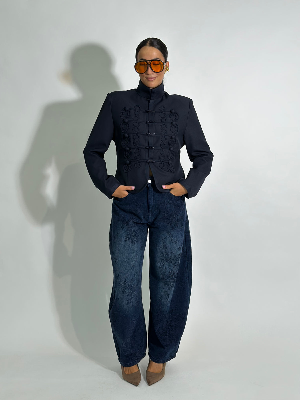 Jeans floccato blu 994