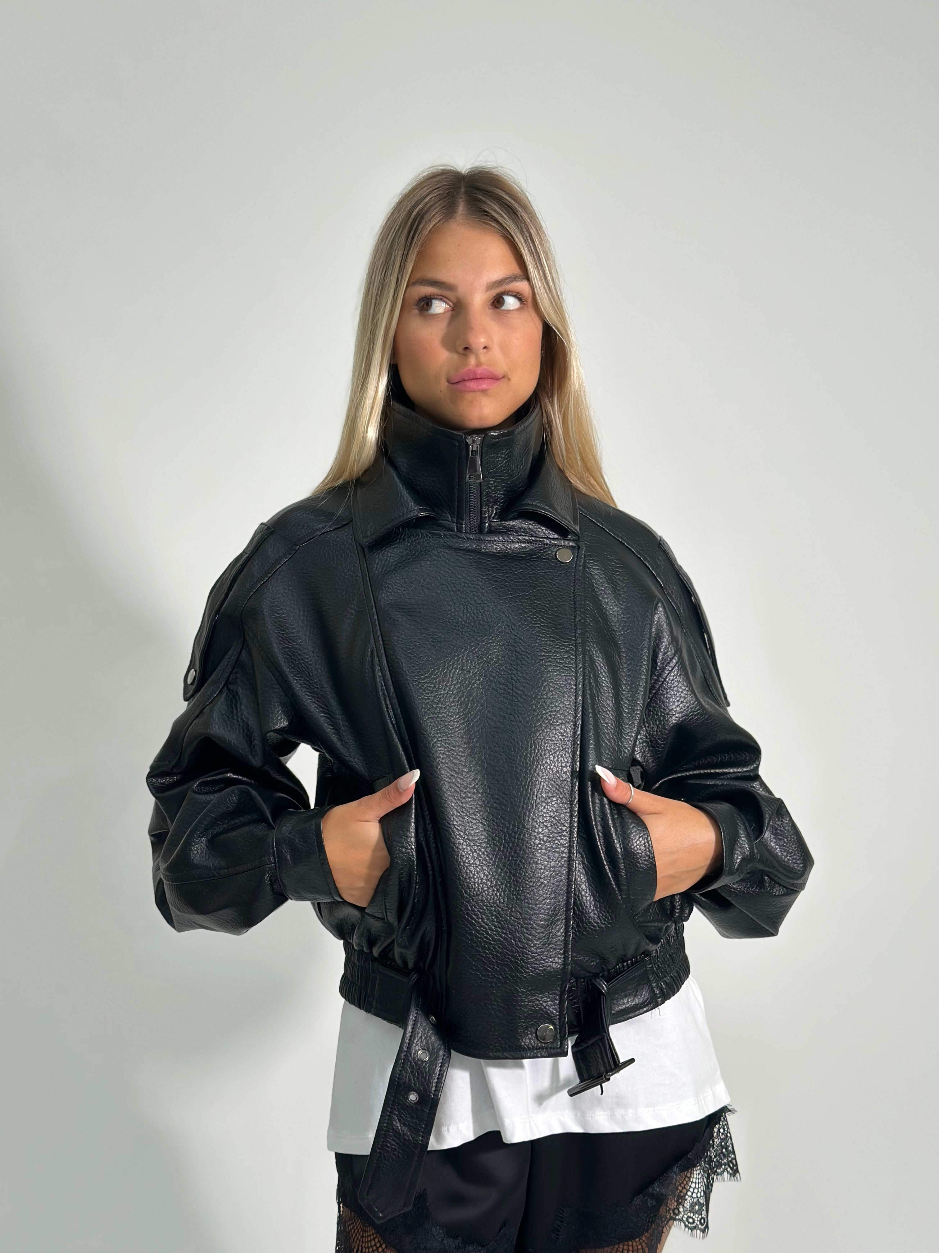 Giacca bomber 2898 NERO