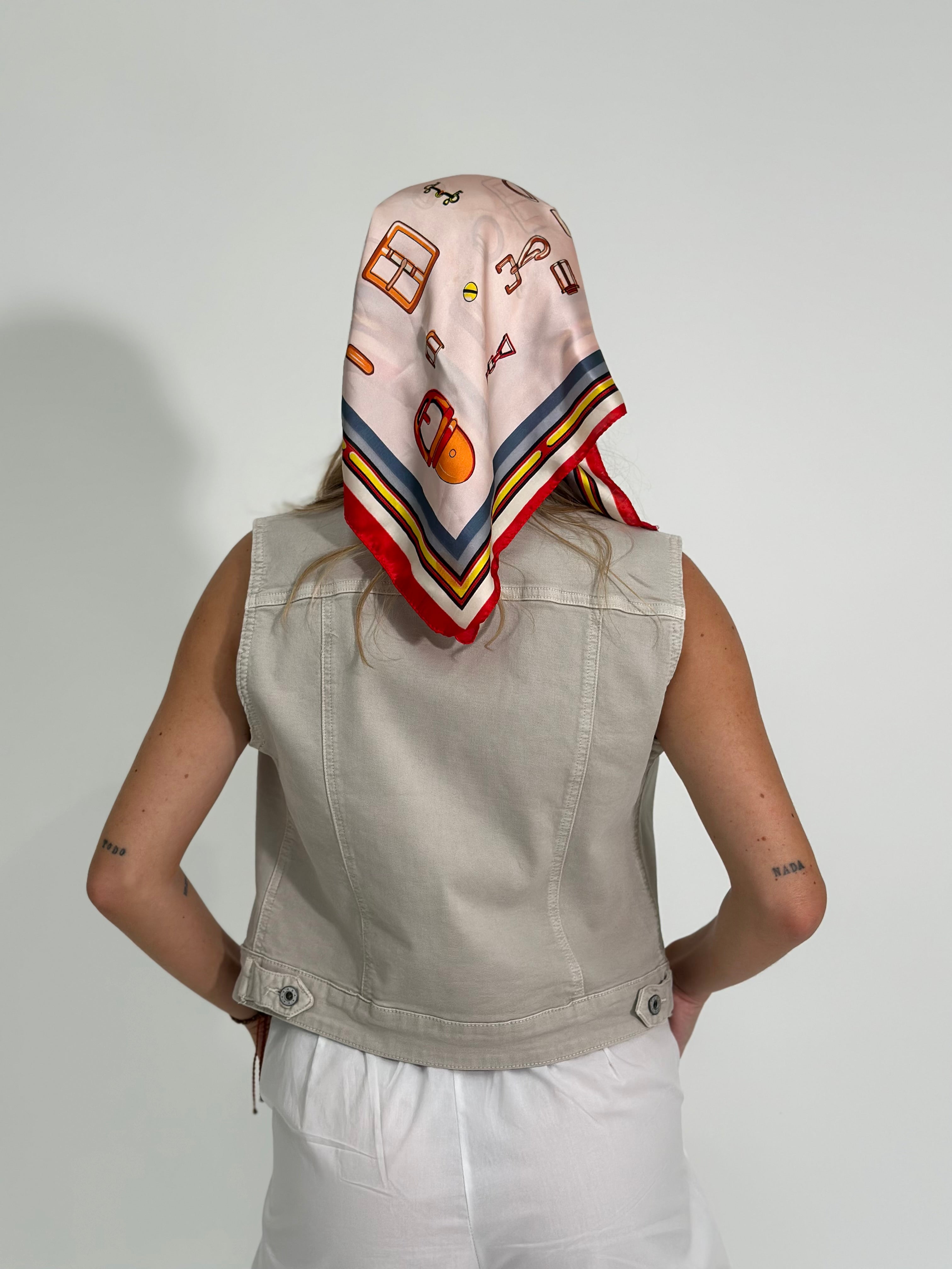 Gilet denim 9609-ECRU'