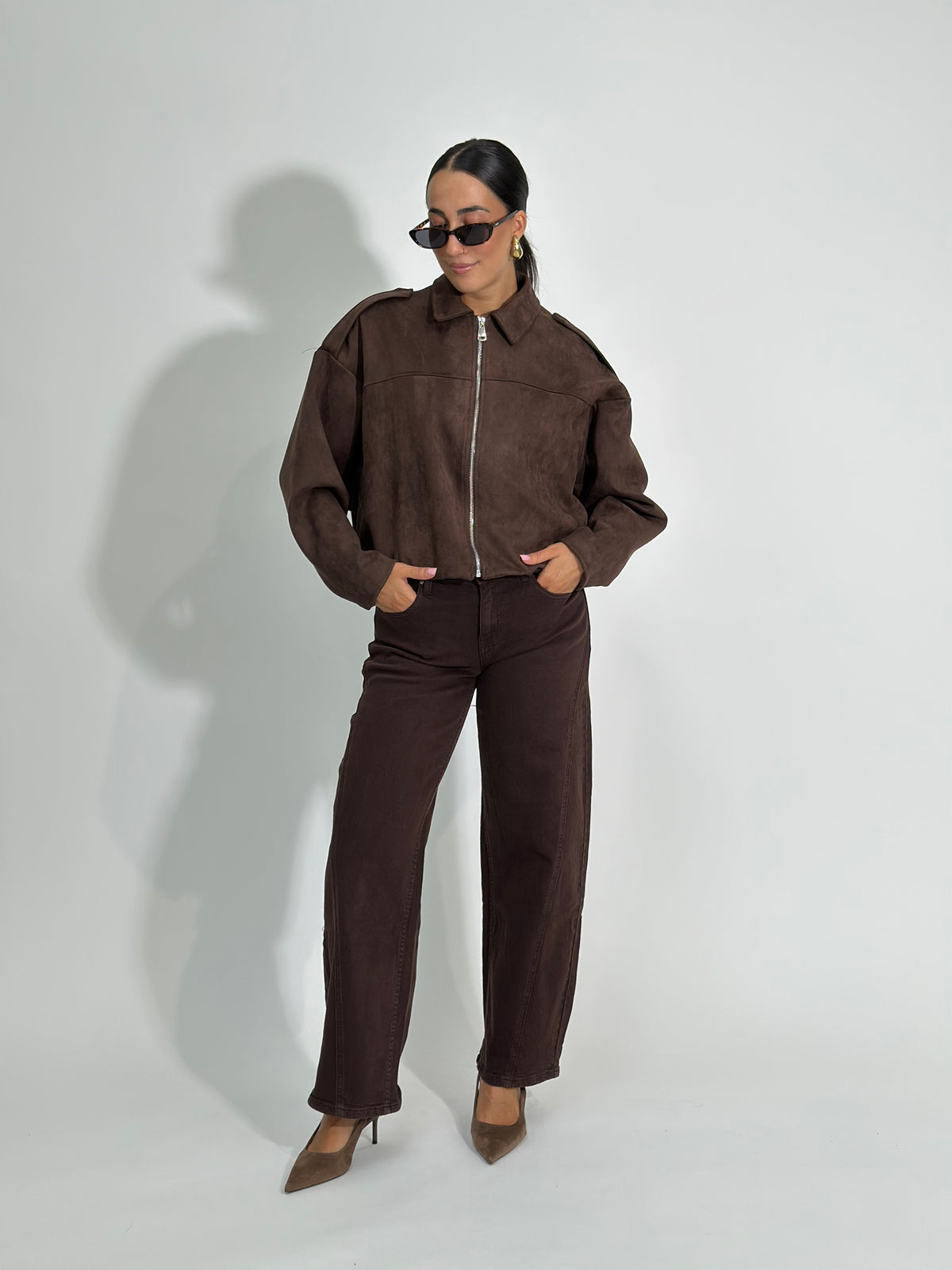 Bomber scamosciato 28081