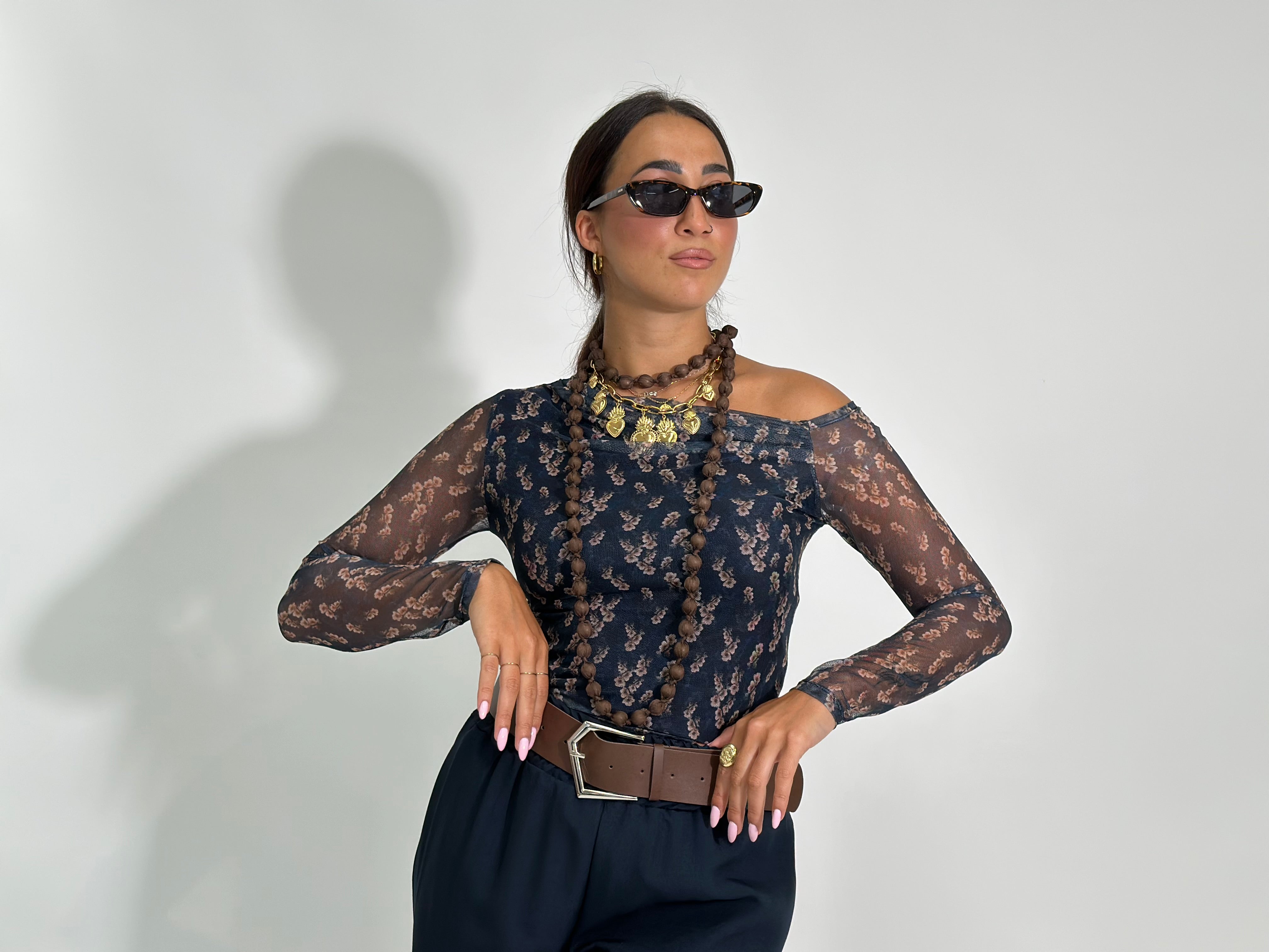 Maglia micro rete 11396 BLU