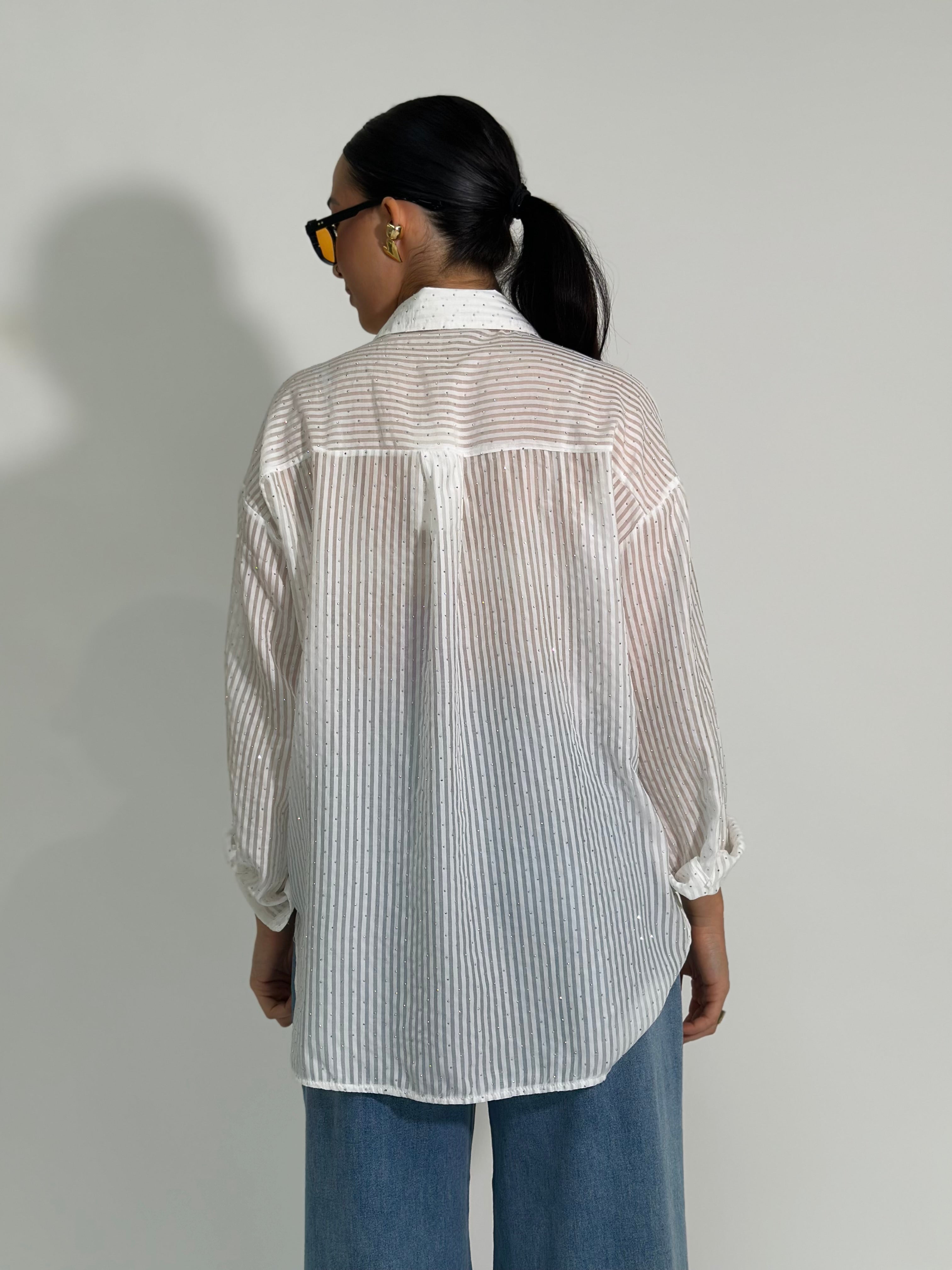 Camicia strass K435