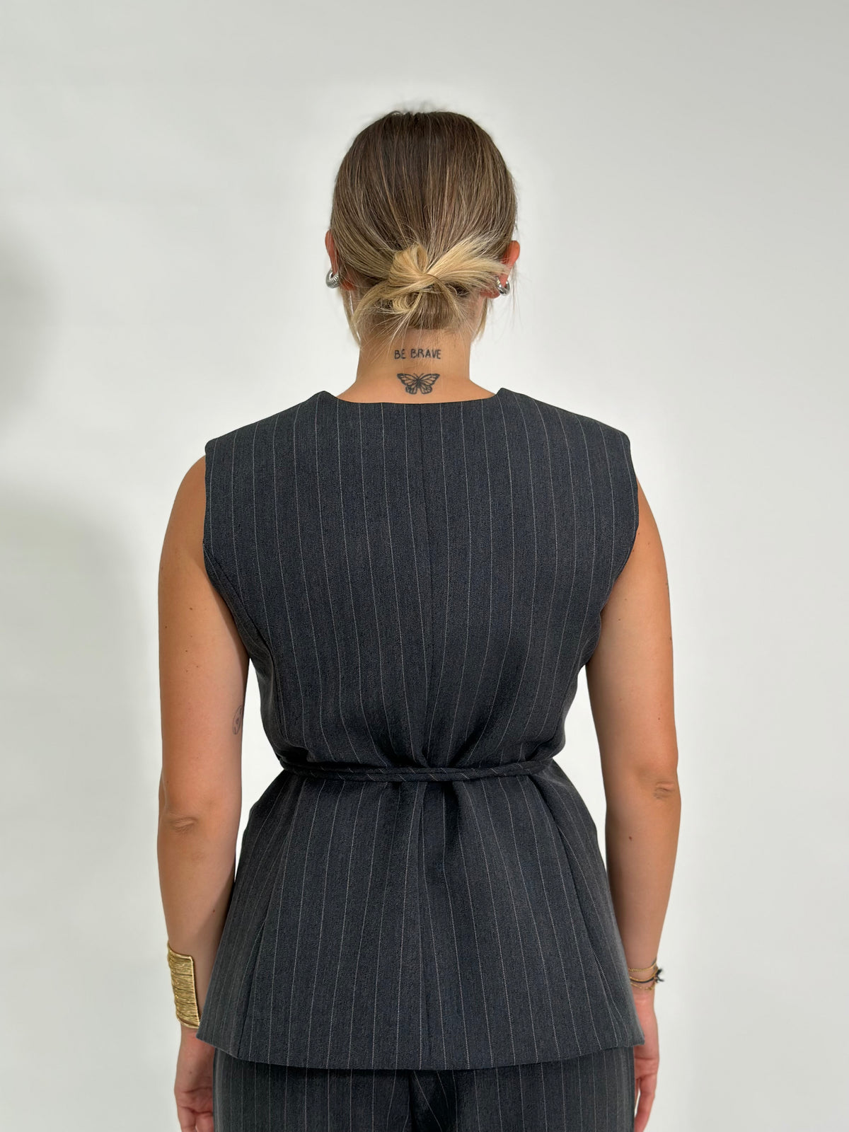 Completo gessato 1628 grigio