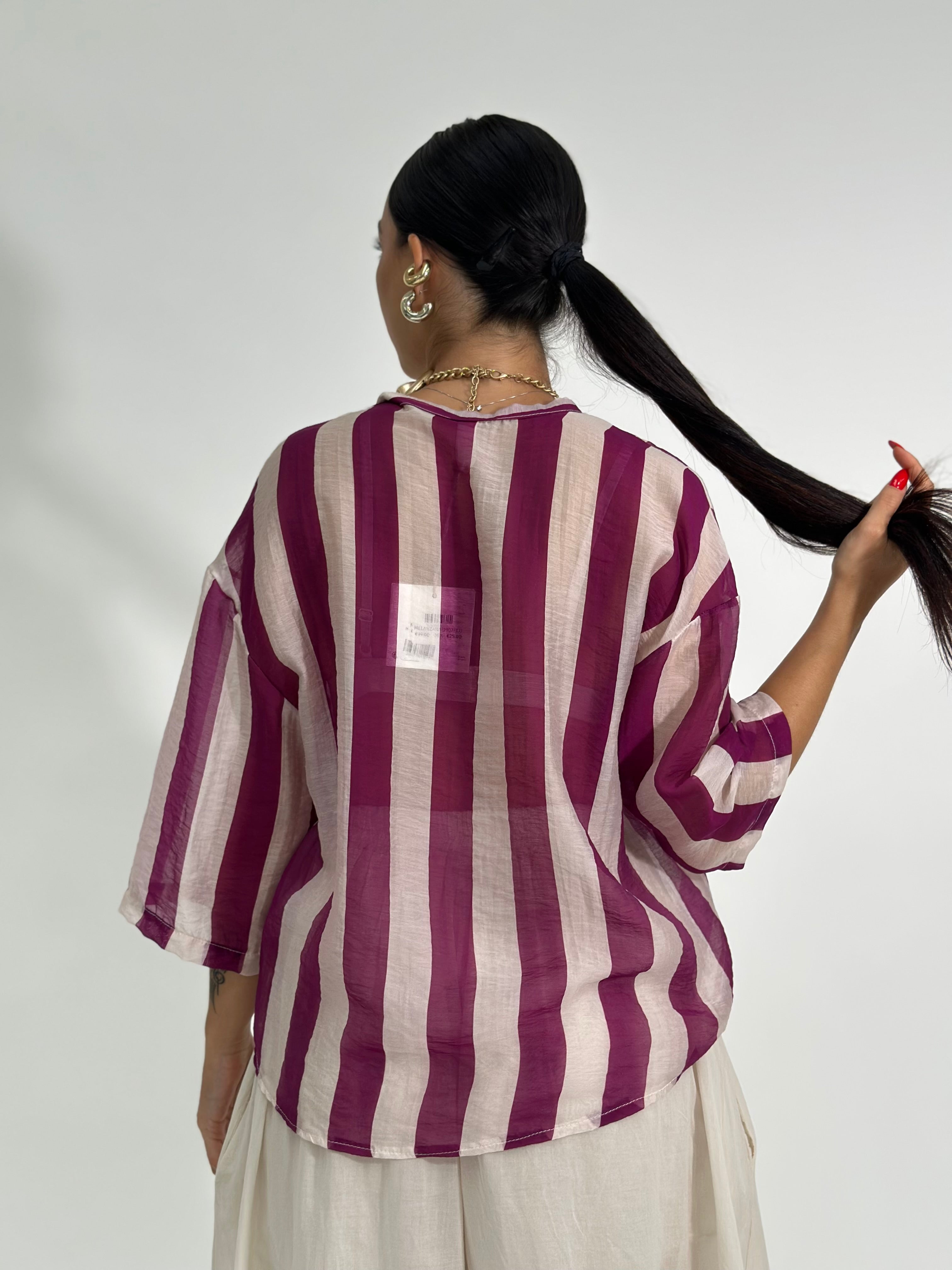 Camicia mood 2907 MELANZANA