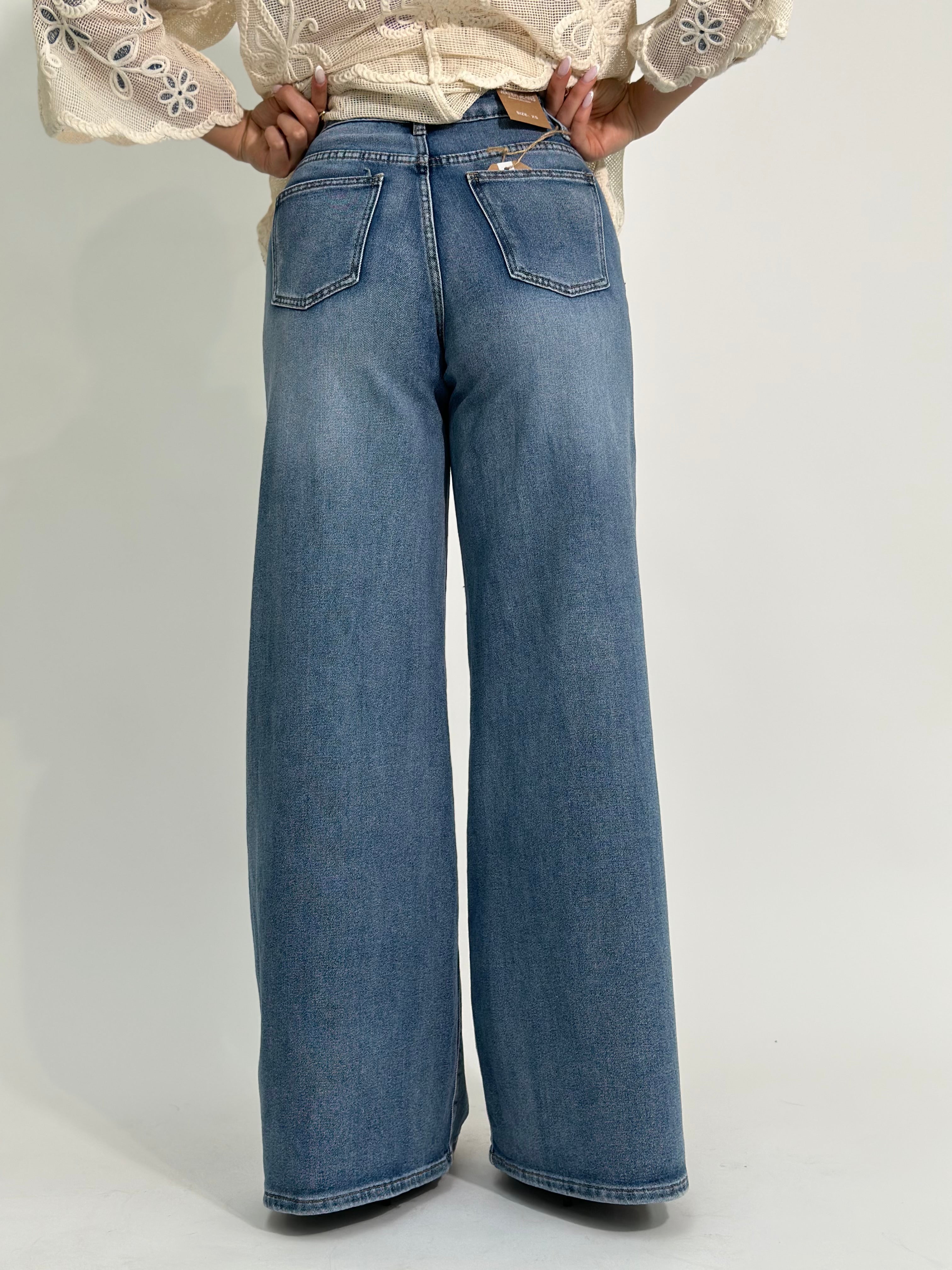 Jeans wide leg S6223