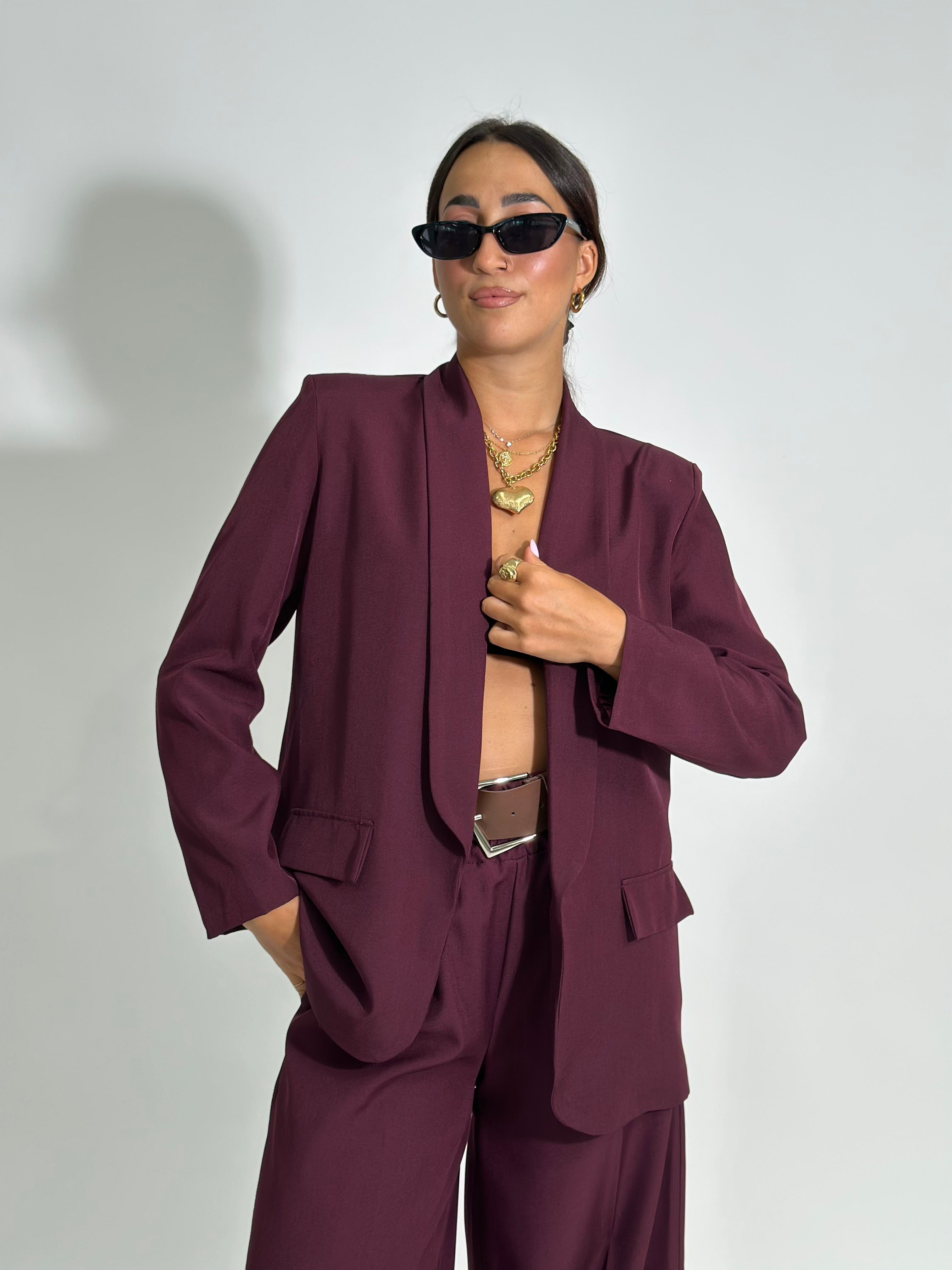 Giacca reverse 25433 BORDO'