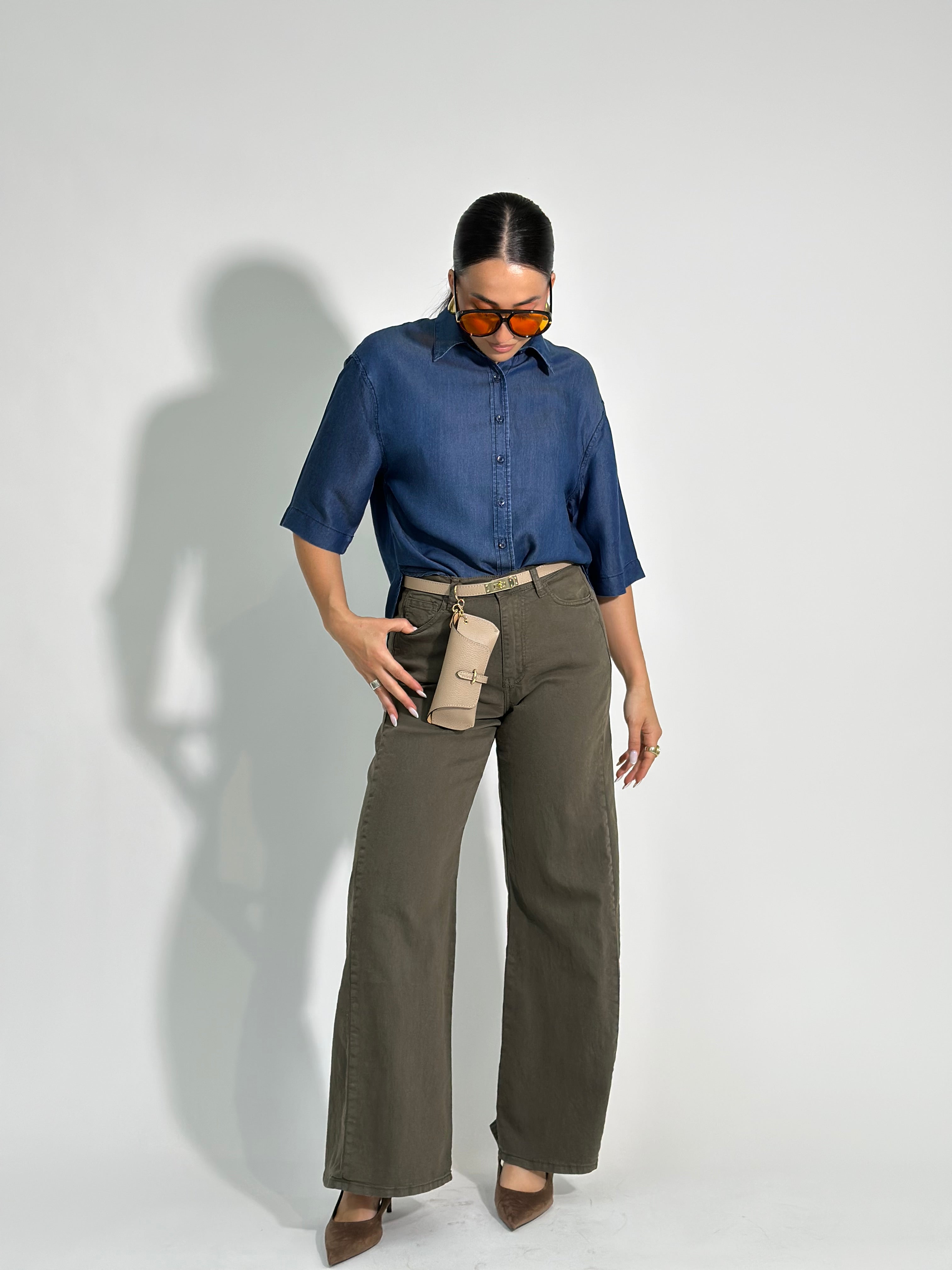 Pantapalazzo denim 9240 VERDE