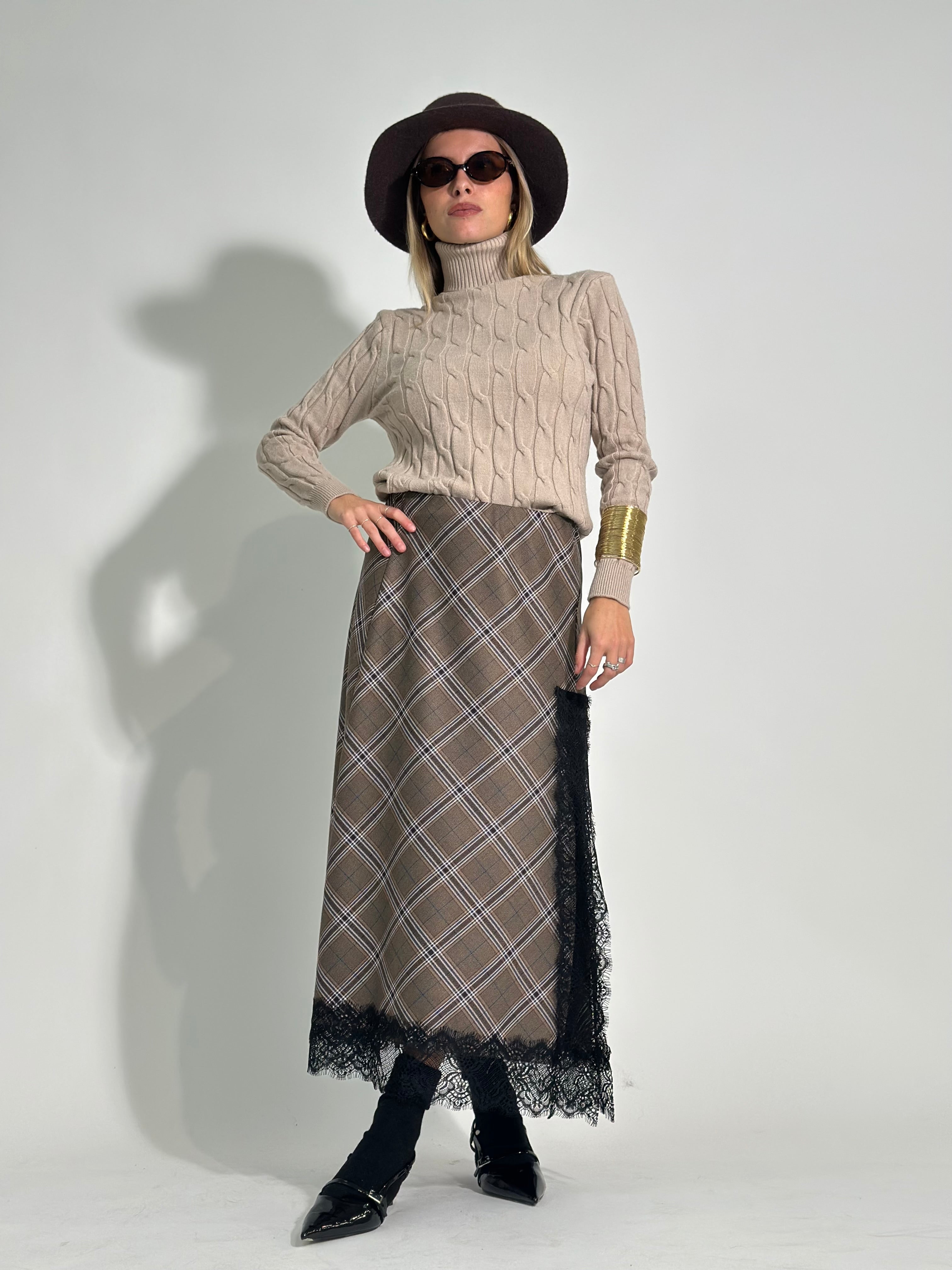 Gonna tartan pizzo 4759