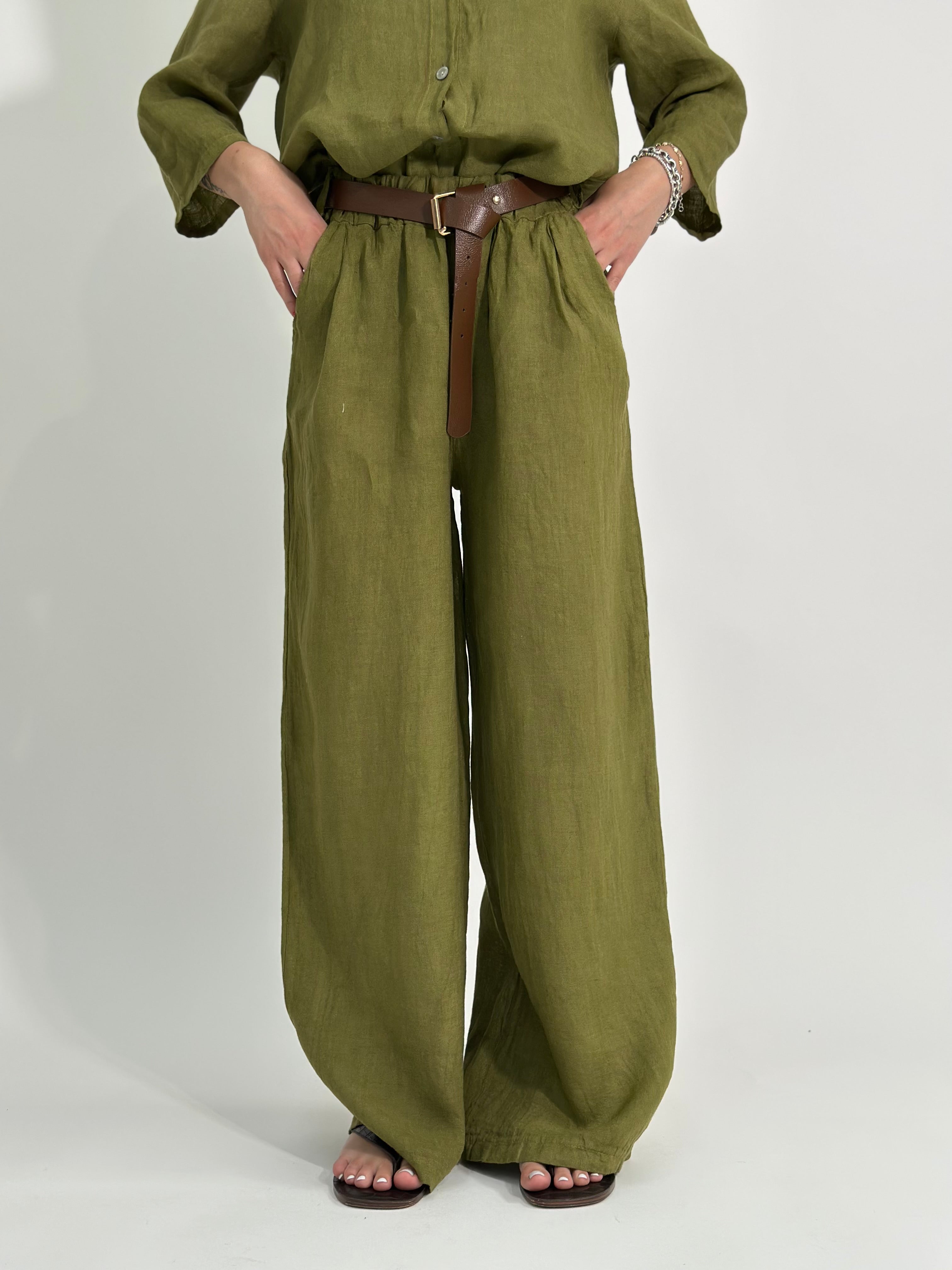 Pantalone lino 100% 1588