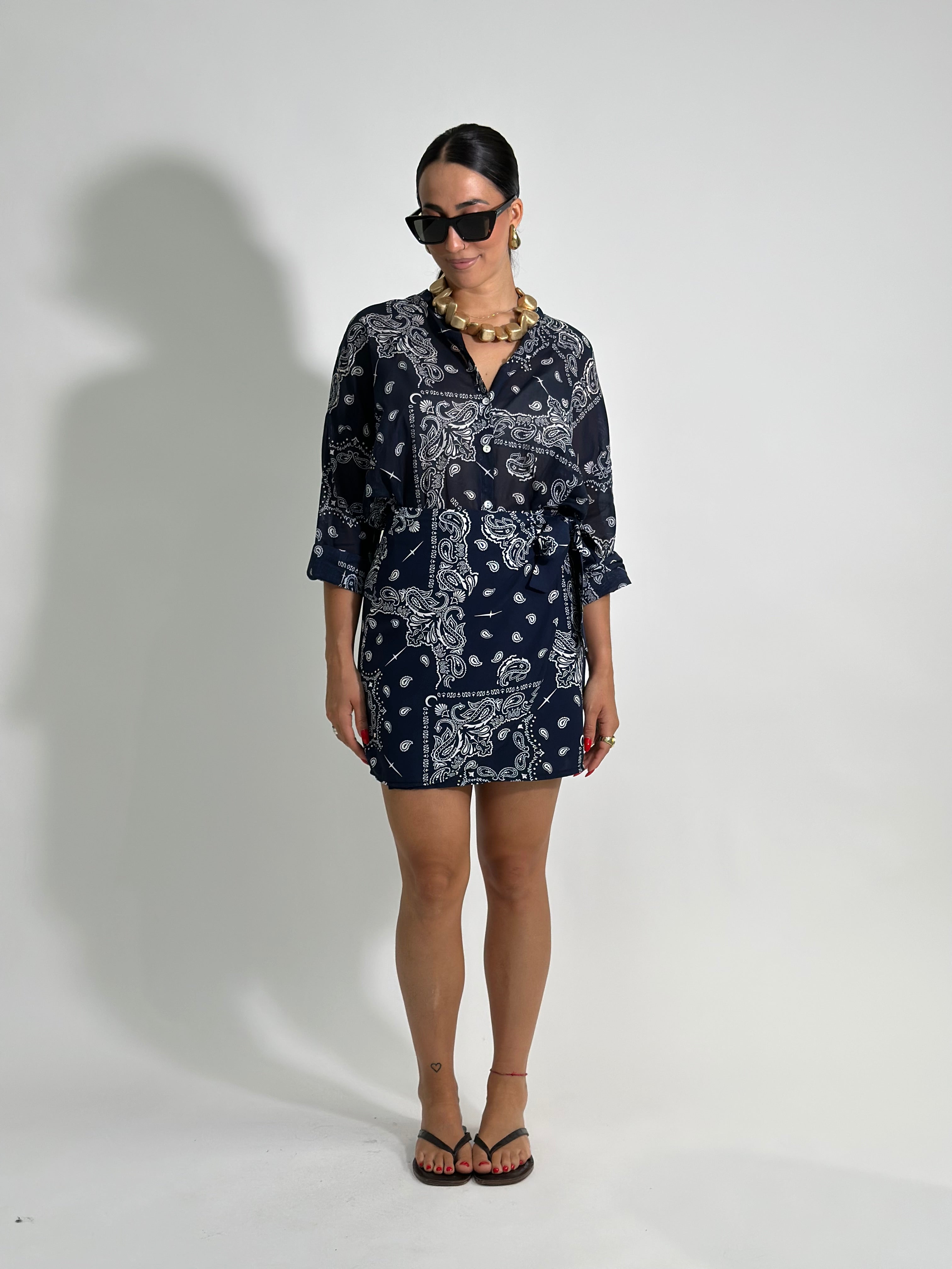 Camicia Bandana 21504 BLU