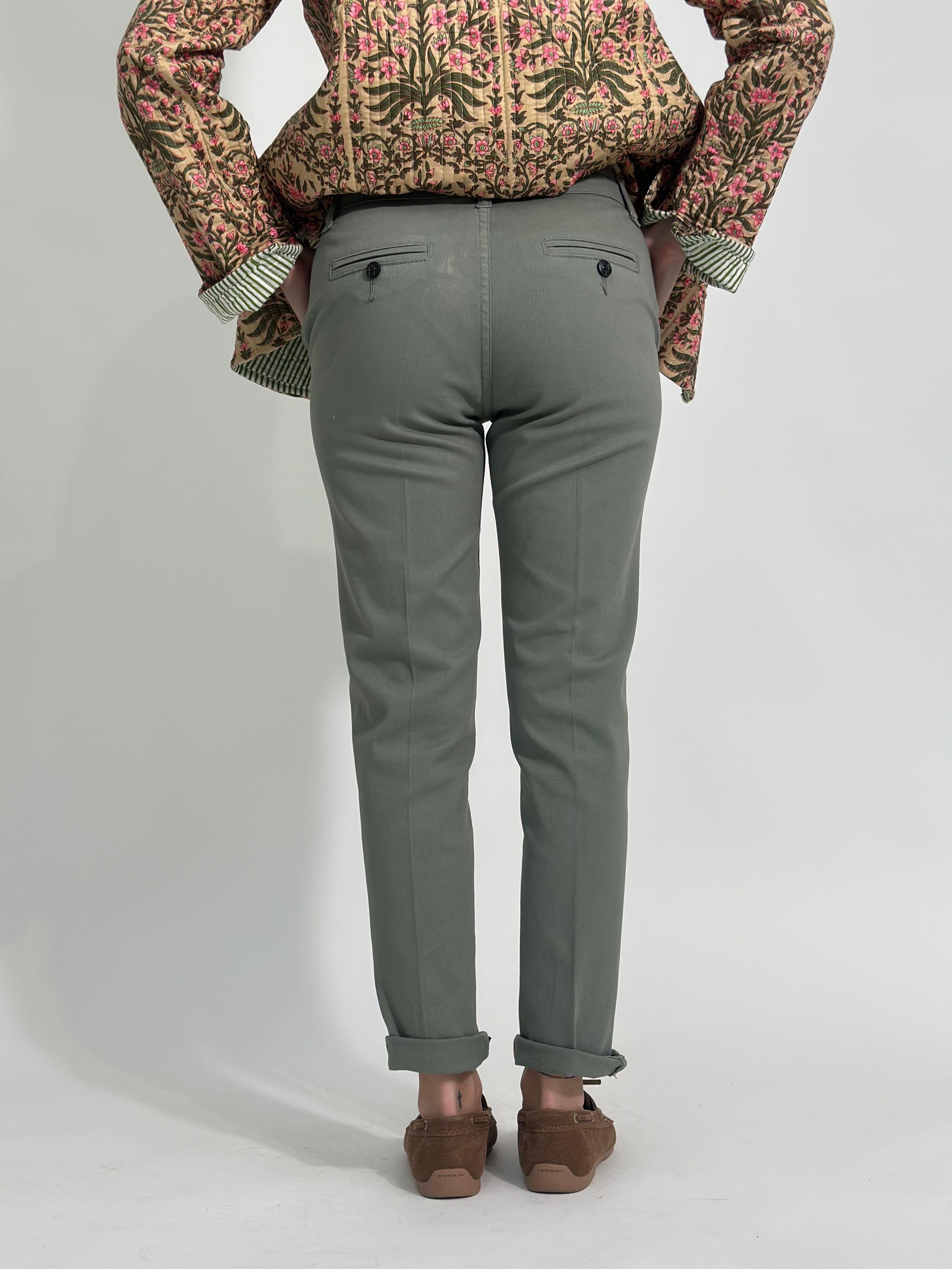 Pantalone chino Capri V869 VERDE