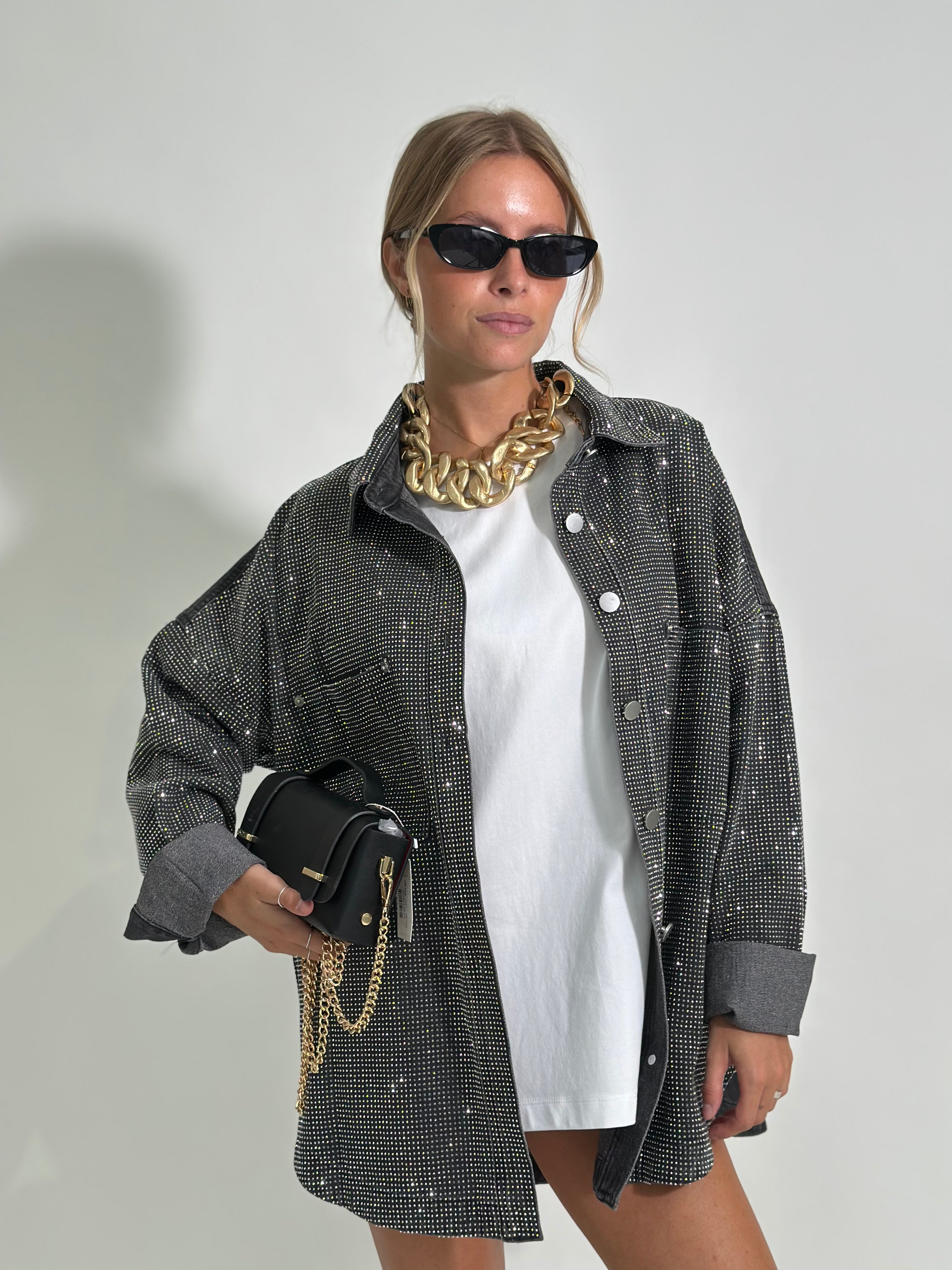 Giacca denim starlight 595 NERA
