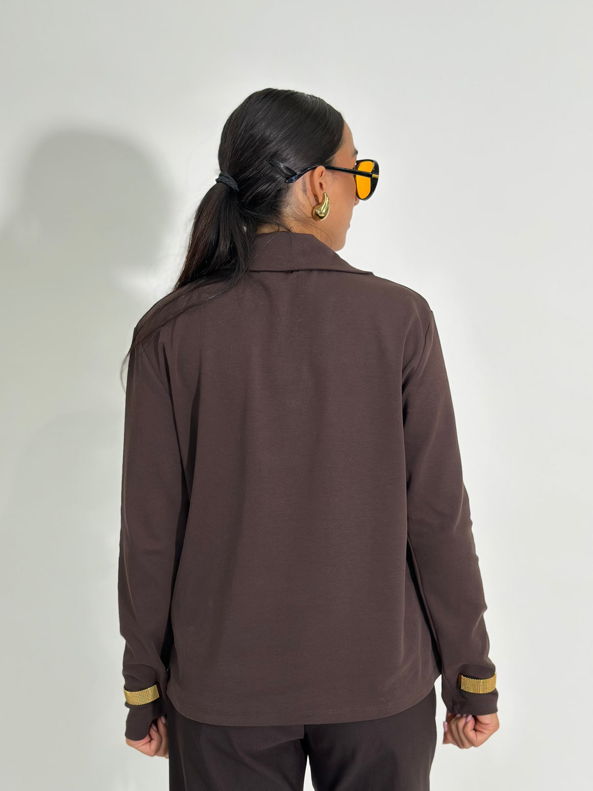 Maglia collo diagonale 260321 MORO