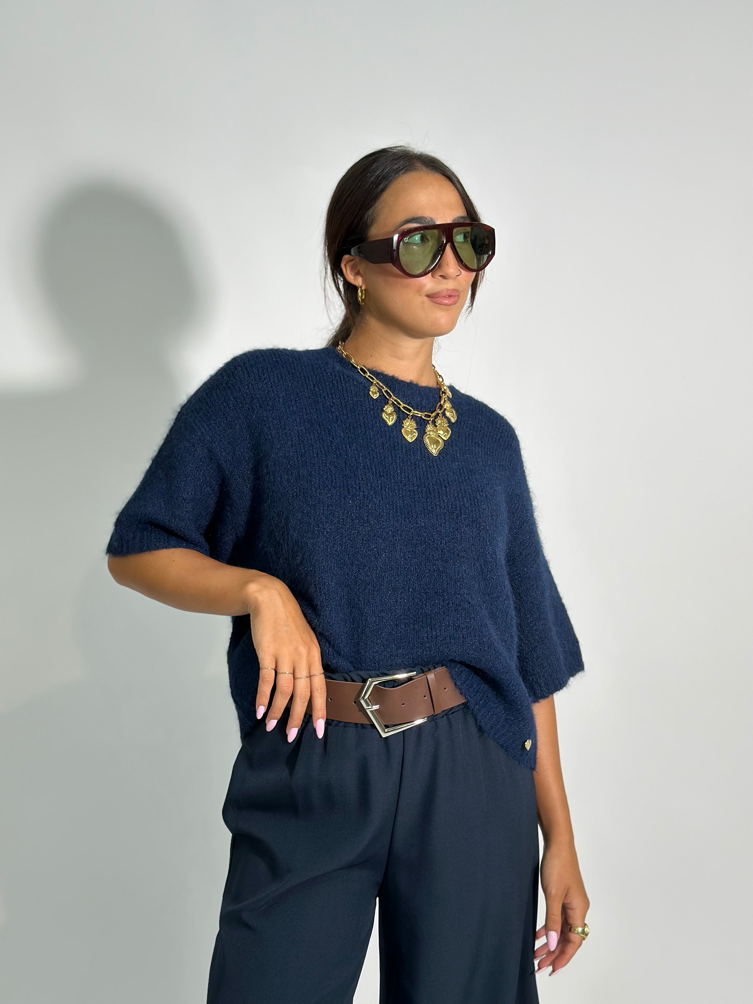 Maglia mohair 28168 BLU