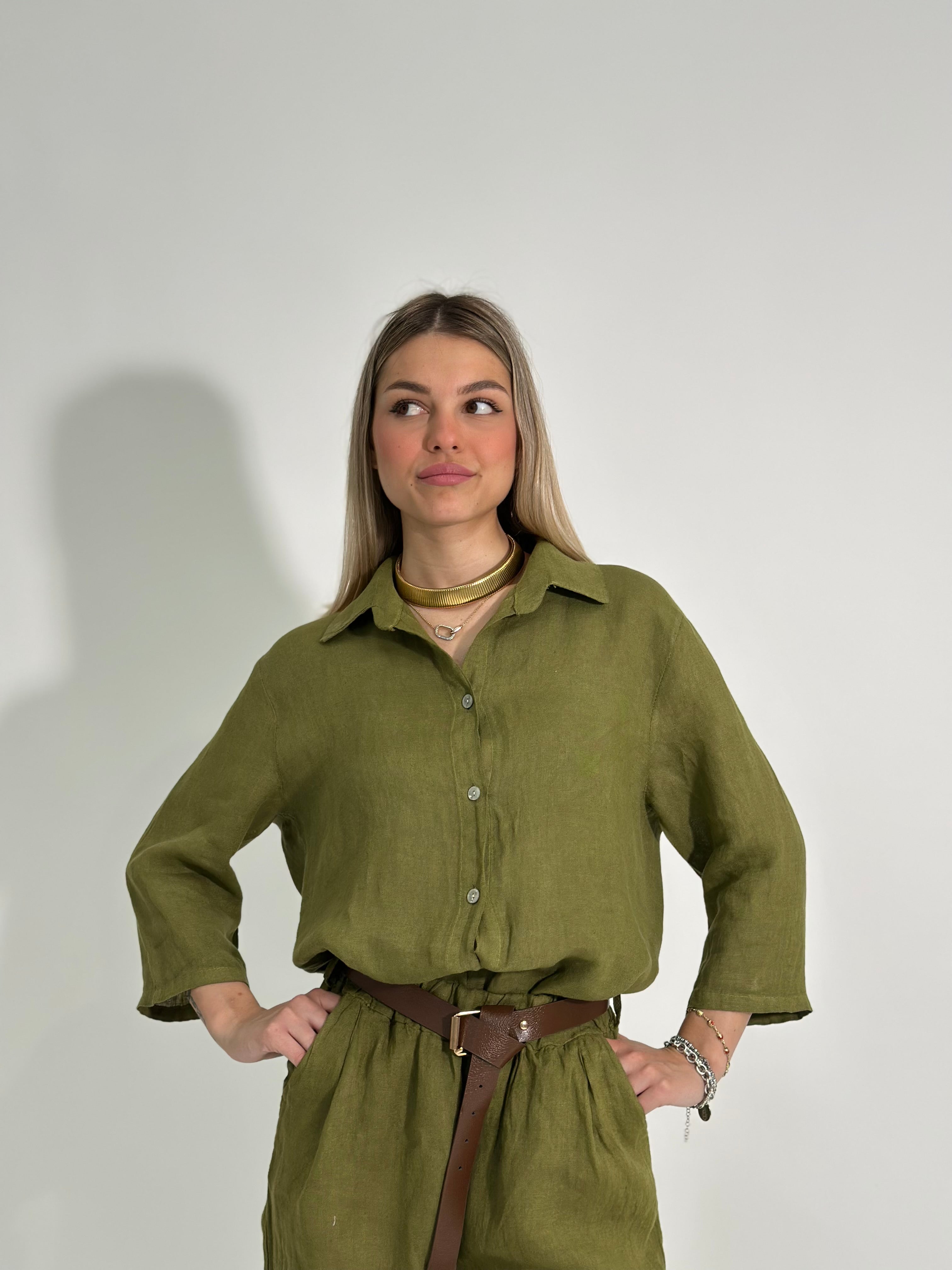 Camicia lino 100% 1789
