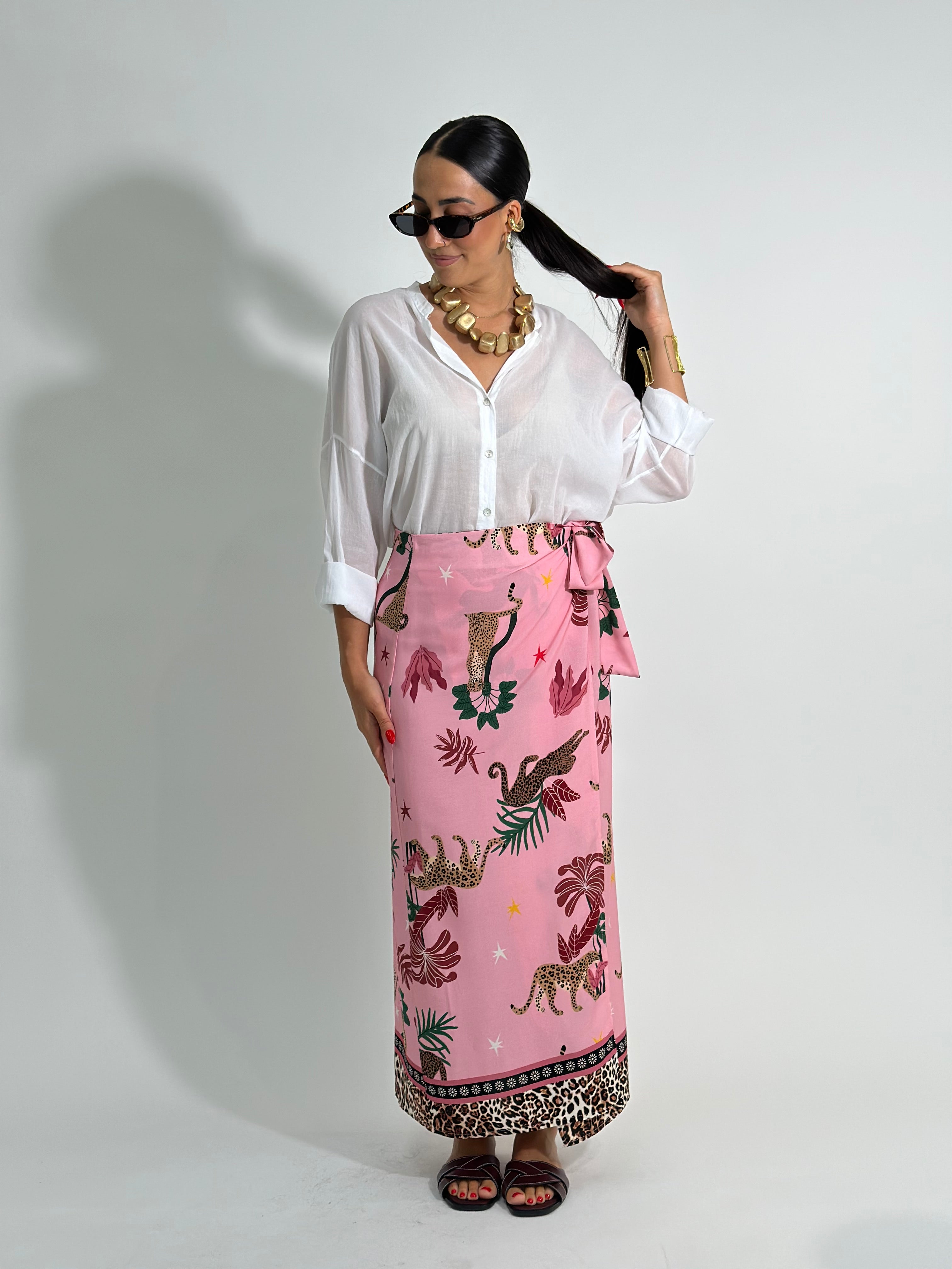 Gonna pareo lunga LEOPARDO 26272
