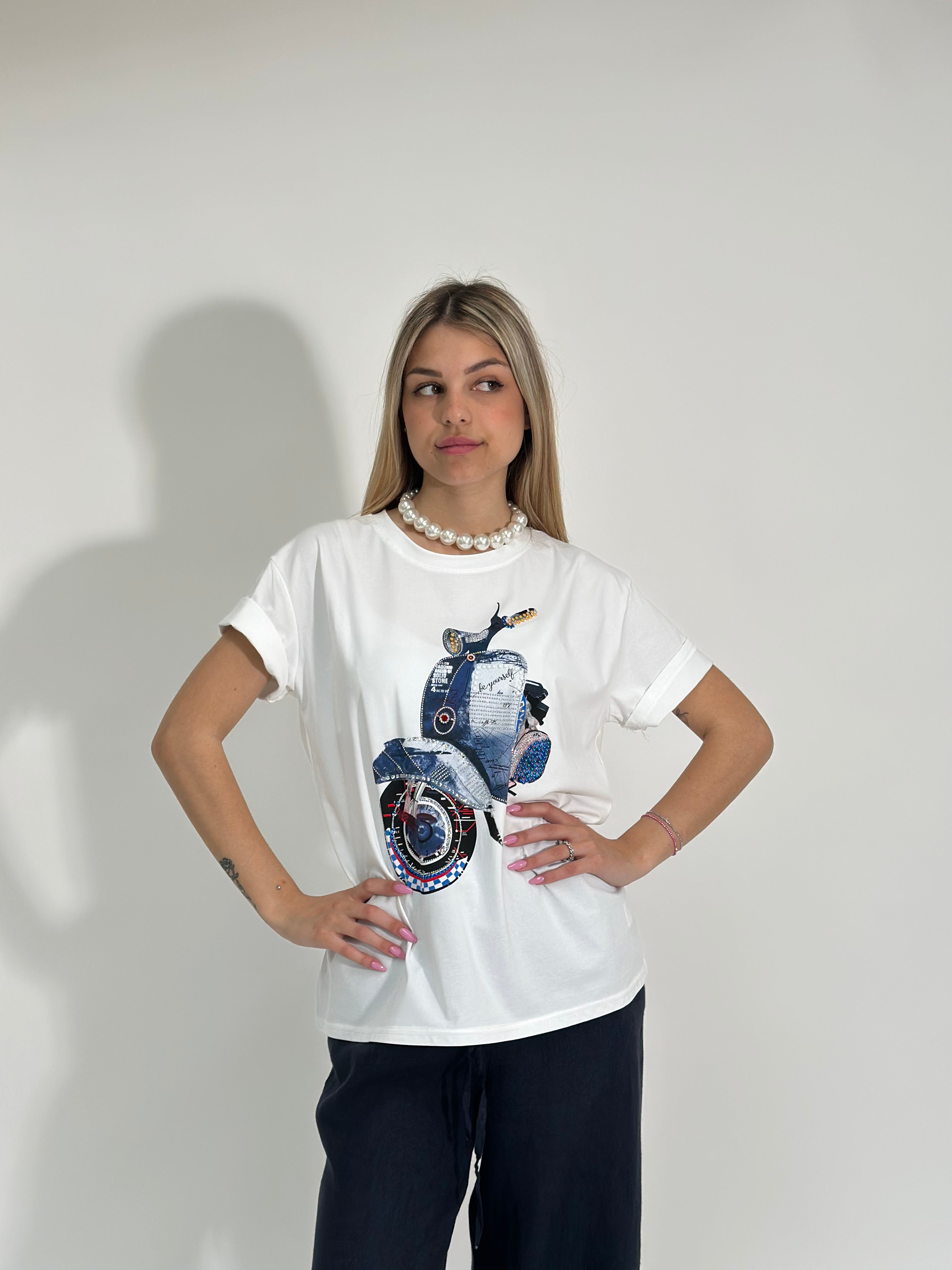 T-shirt Vespa J2020 BLU