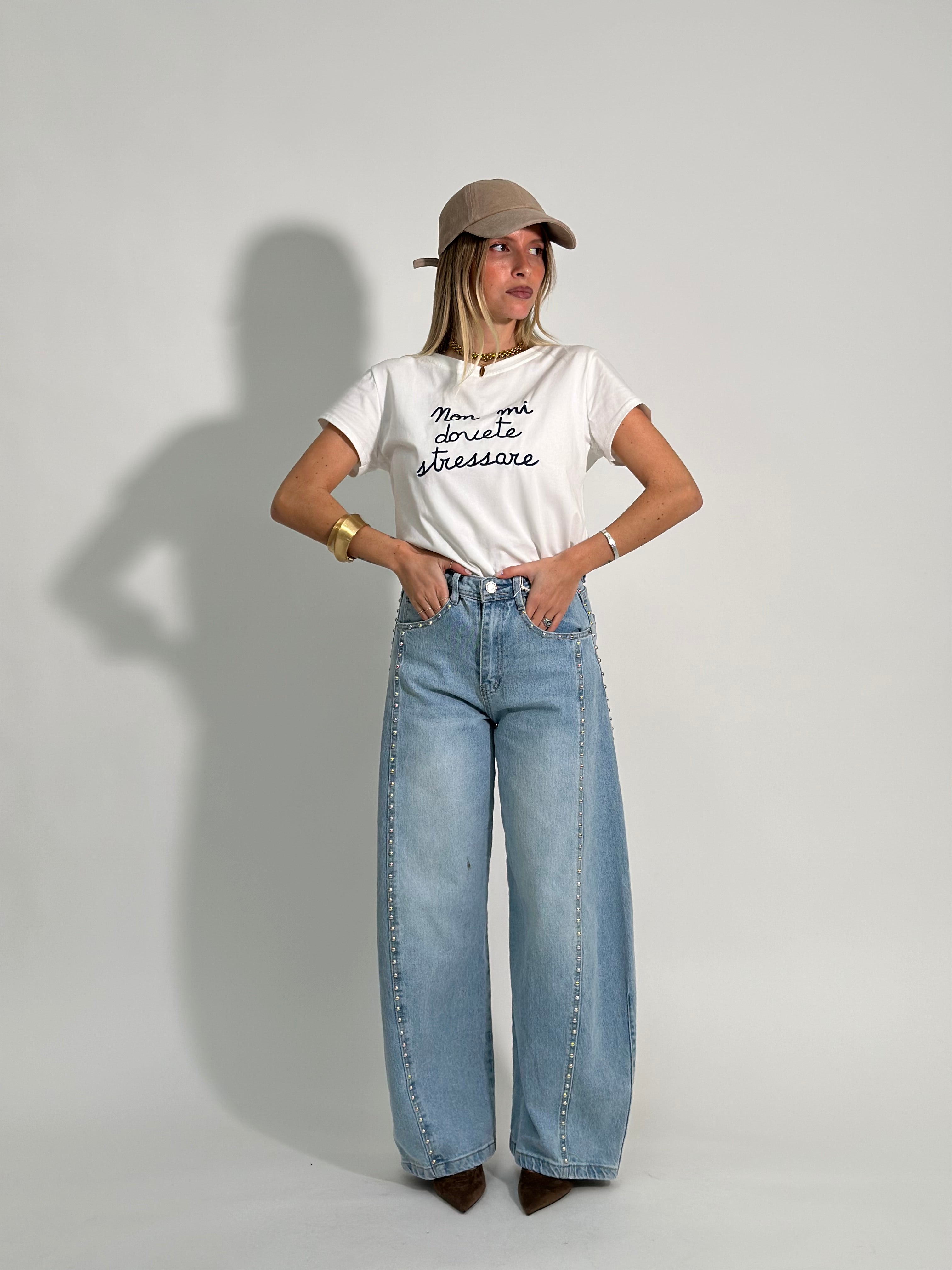 T-shirt "non mi dovete stressare" 8116