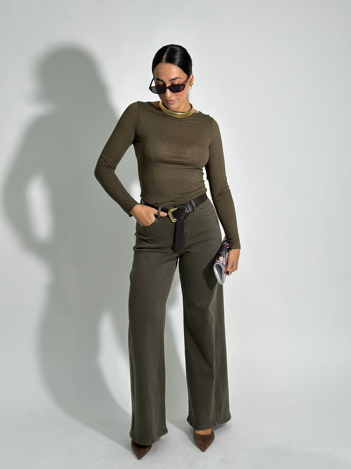 Pantapalazzo denim 9240-27 VERDE