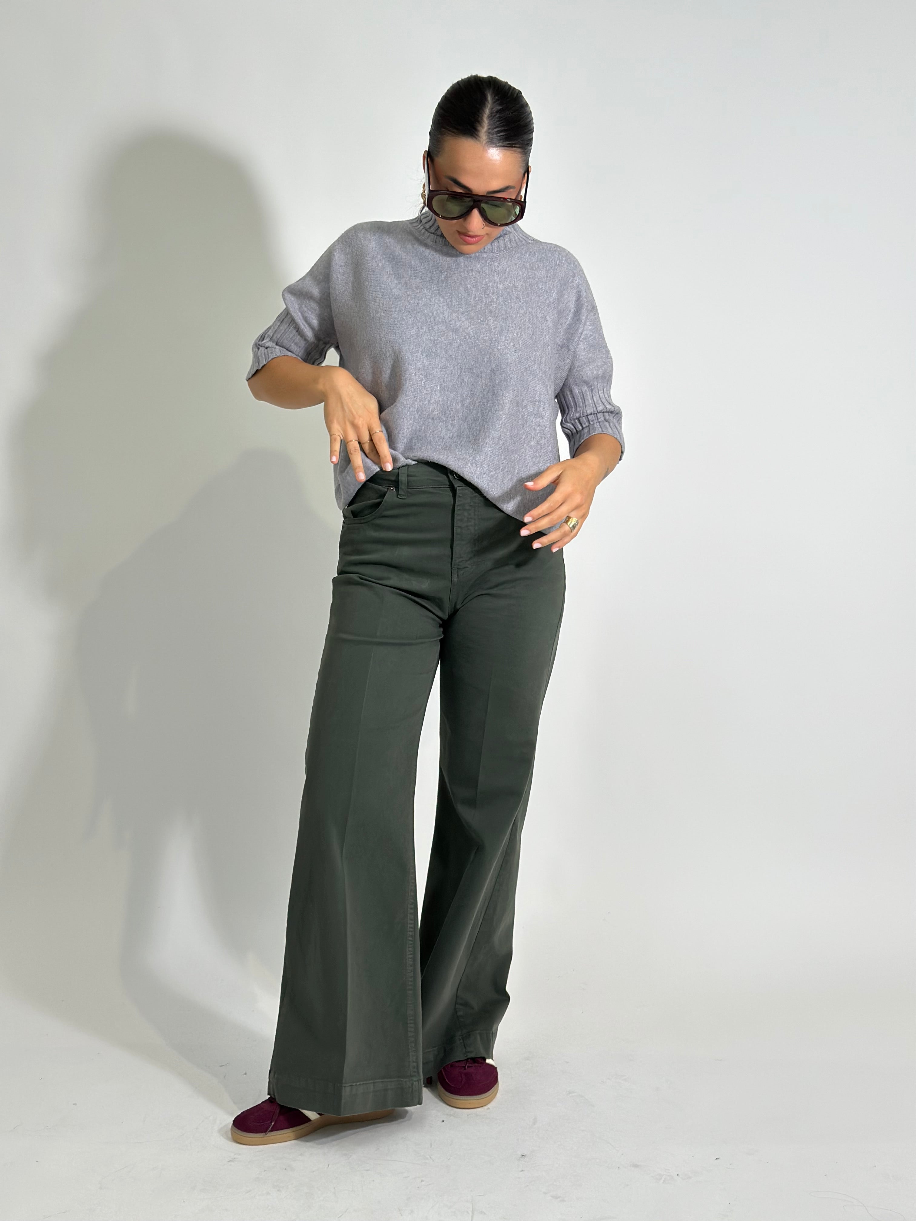 Pantalone drill 80534J VERDE