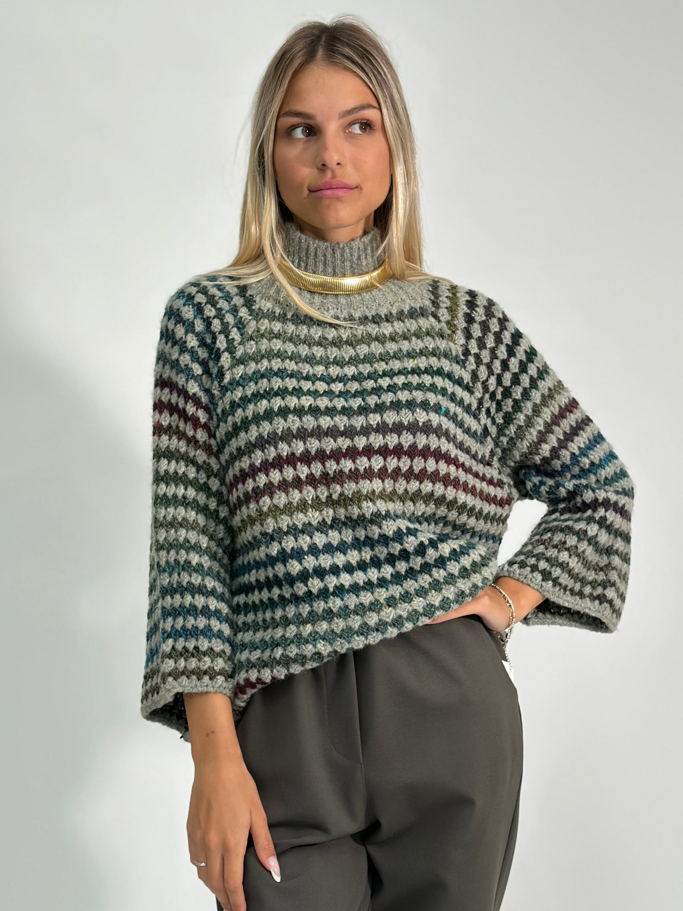 Maglia jacquard 25453