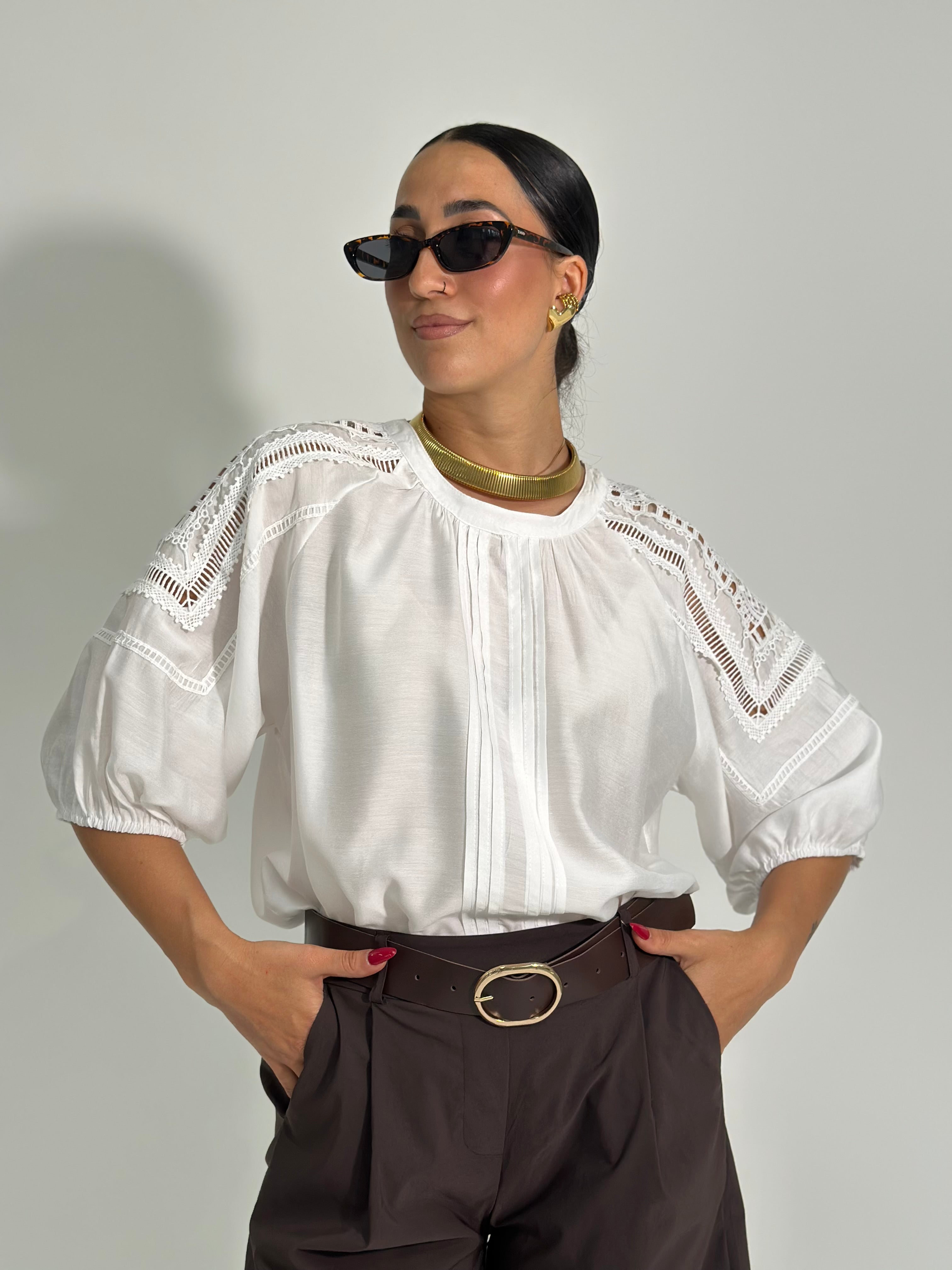 Camicia pizzo 9121