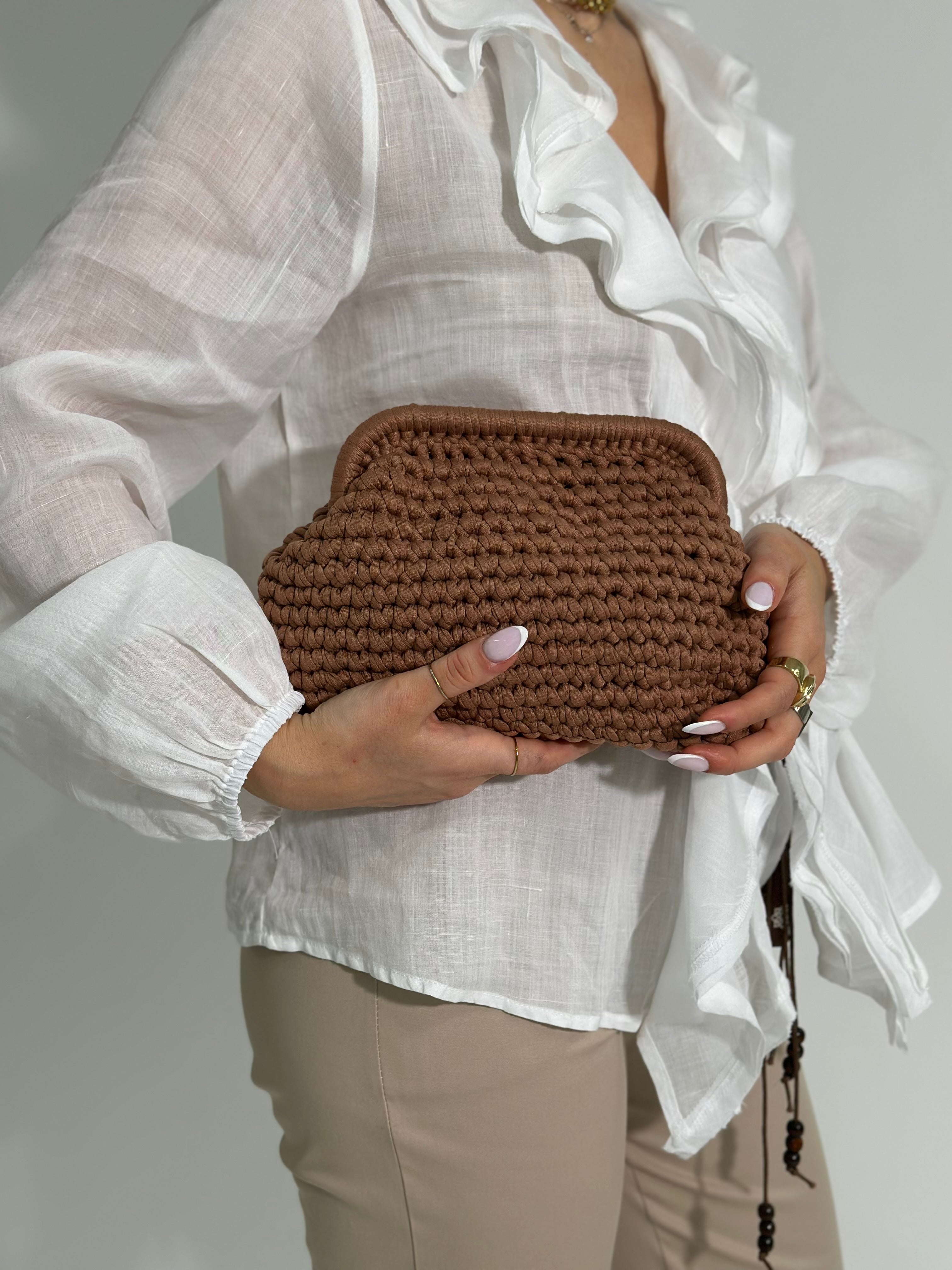 Borsa clutch 2657 COFFEE