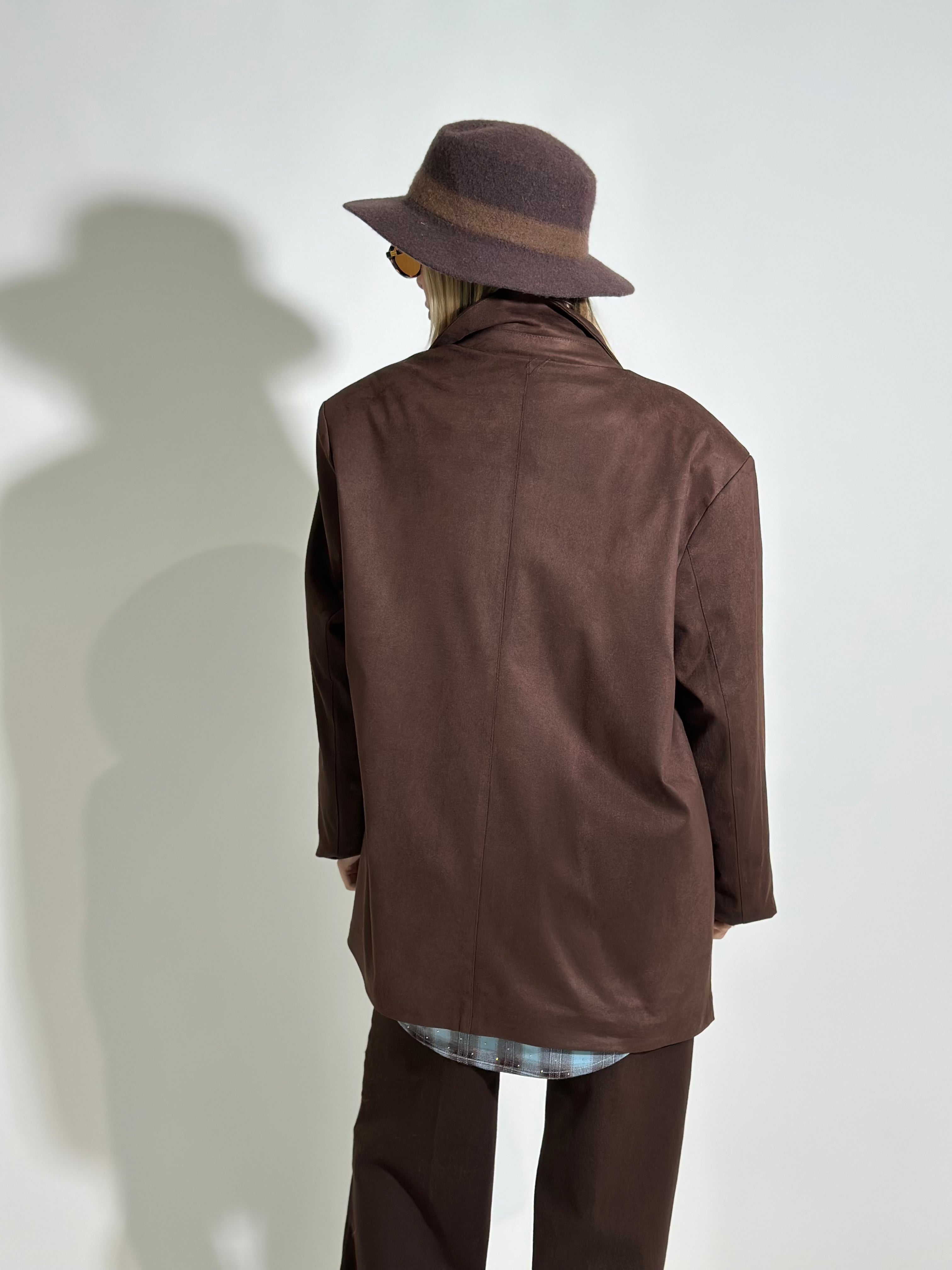 Giacca suede over SH5010 MORO