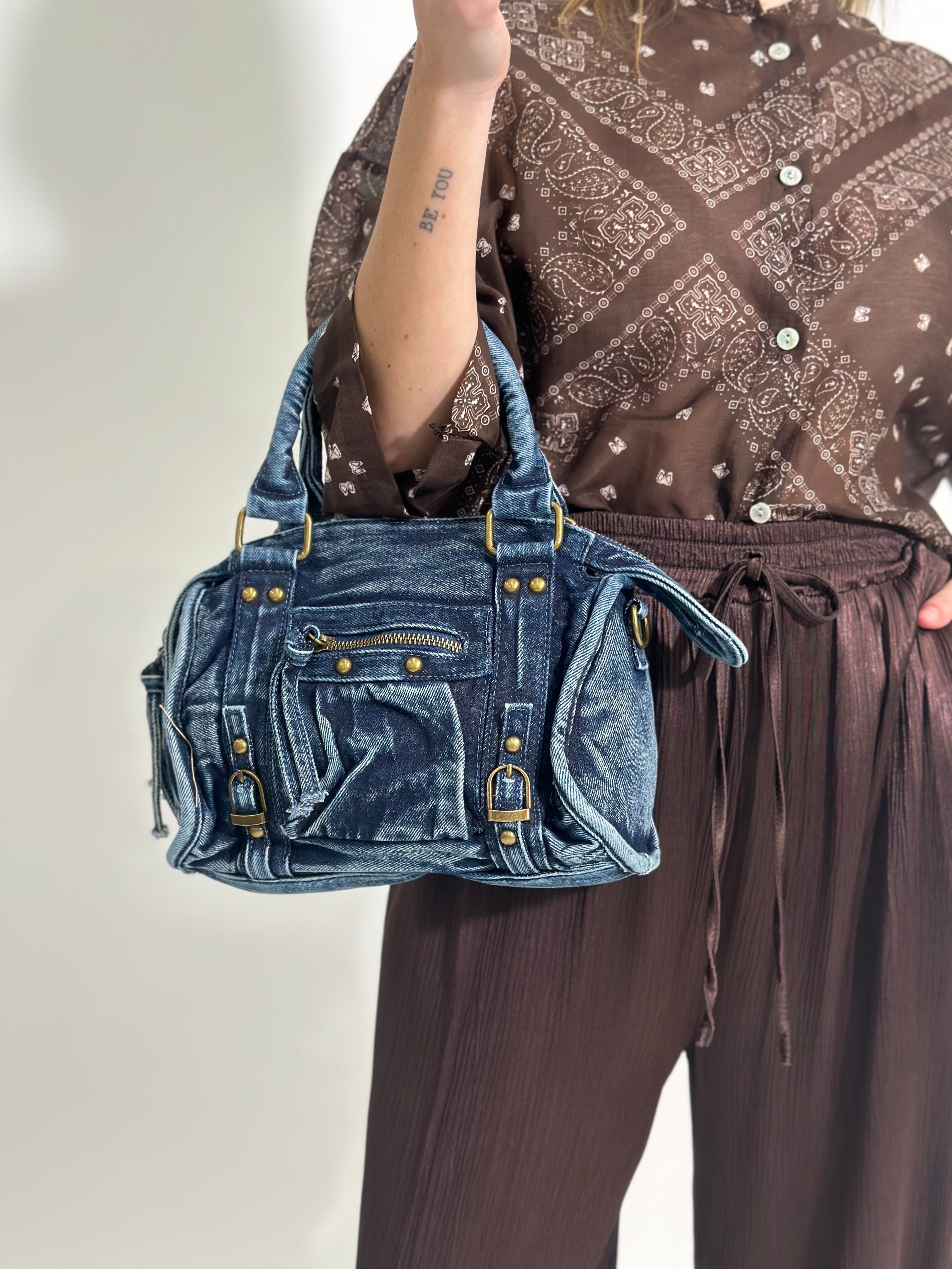Borsa jeans 9780 AZZURRO