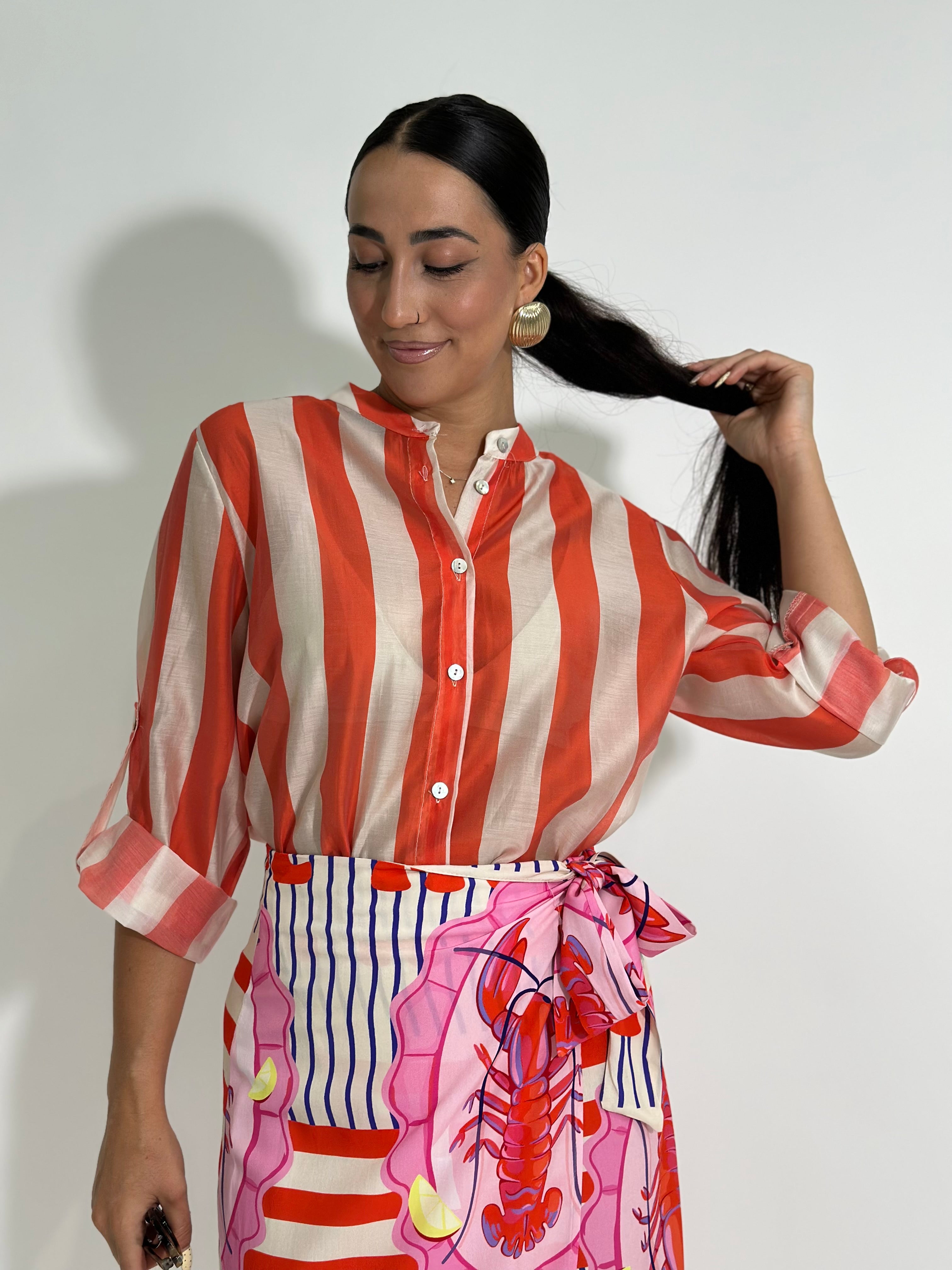 Camicia riga 21504 ARAGOSTA