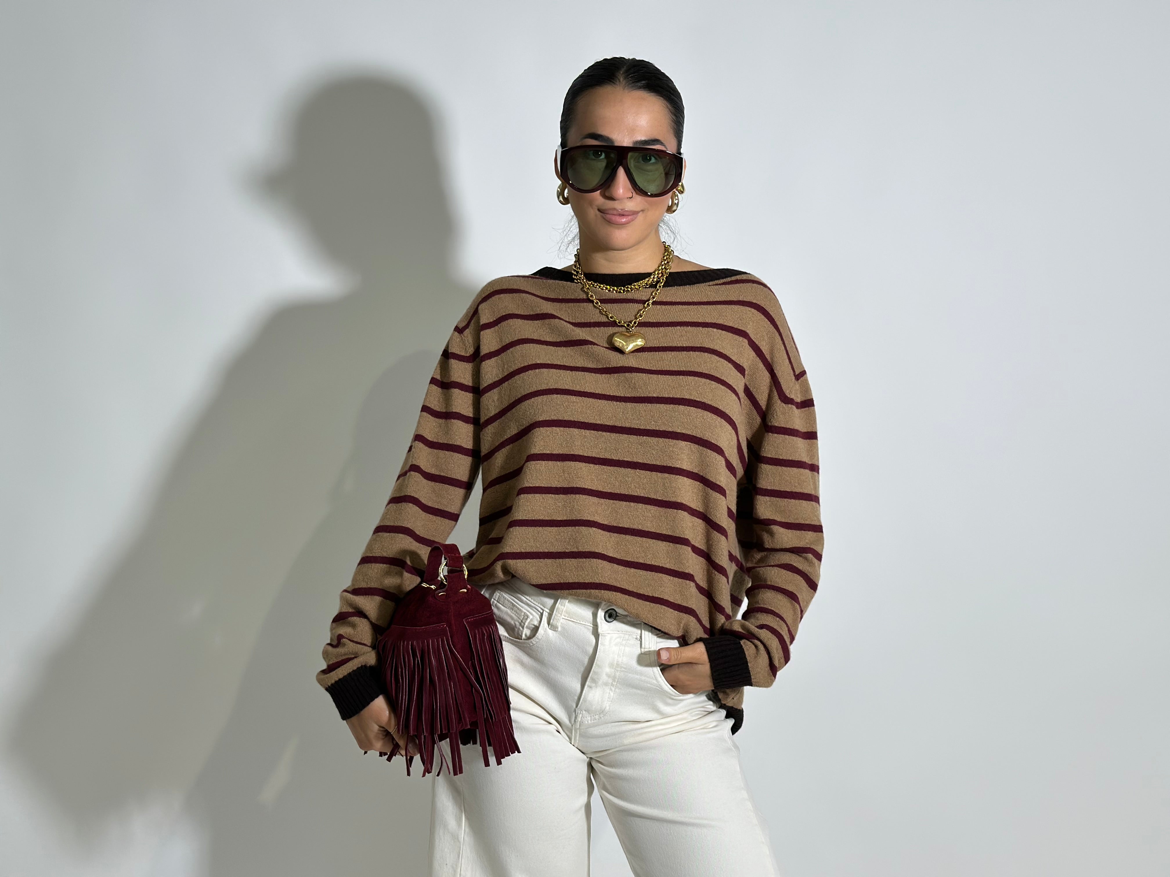 Maglia Cashmere blend 10207 CAMEL