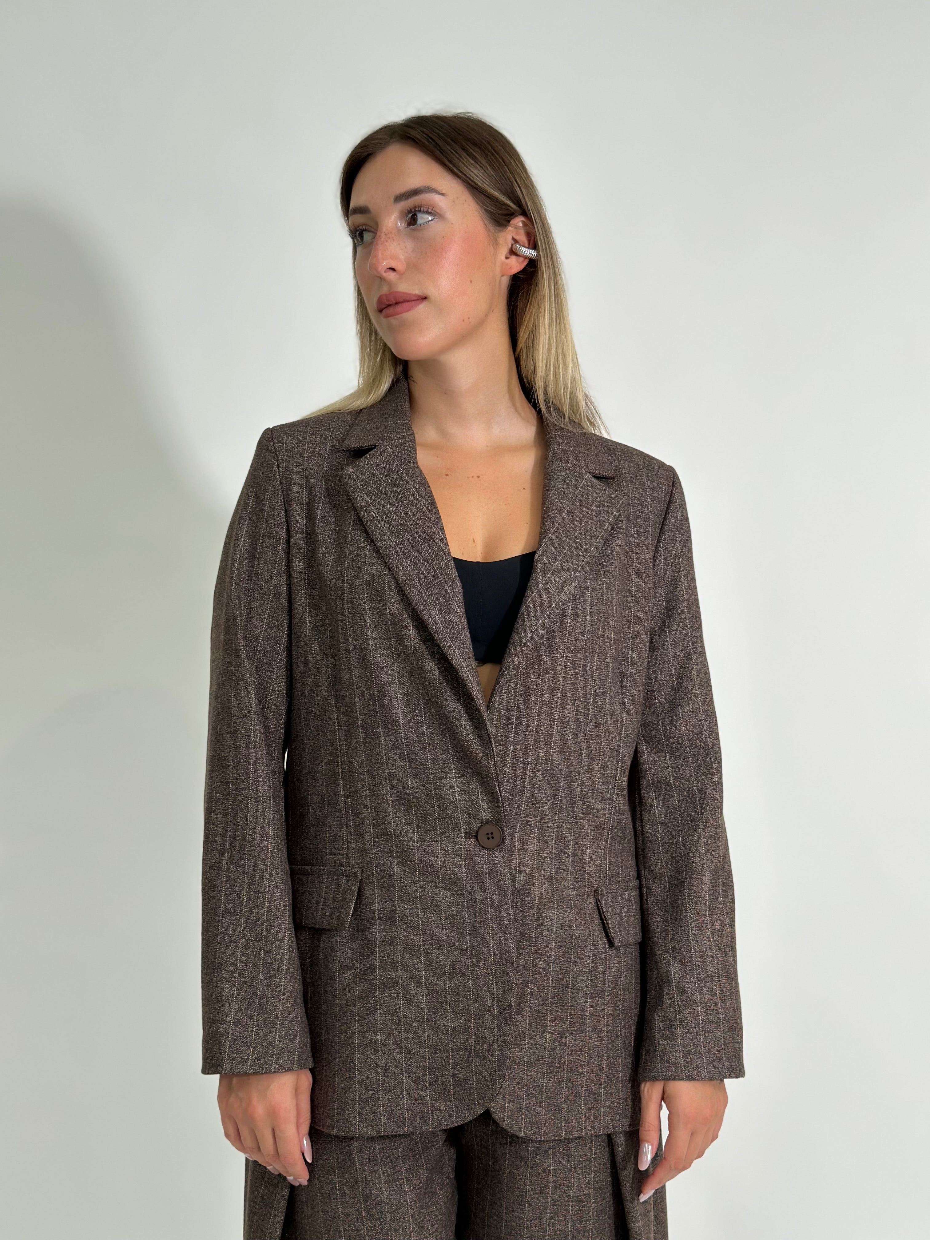 Giacca gessata25350