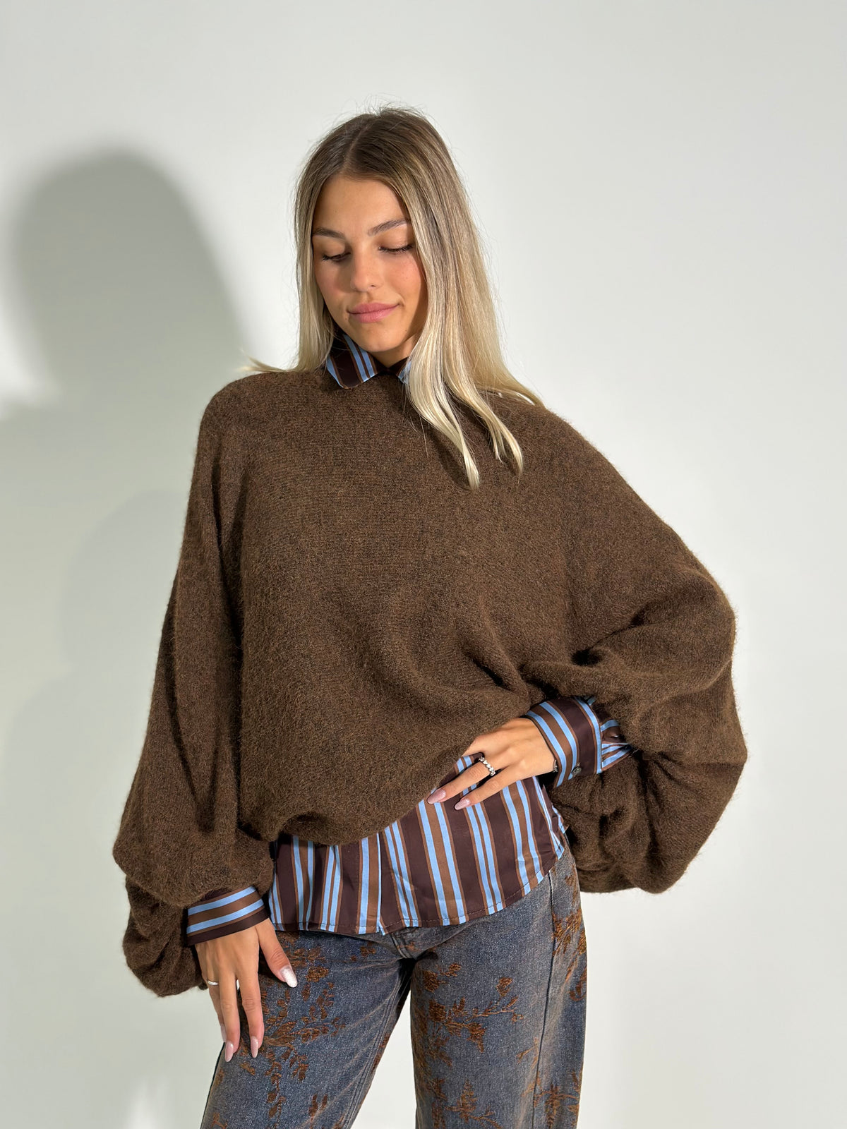 Maglia poncho A132 MORO