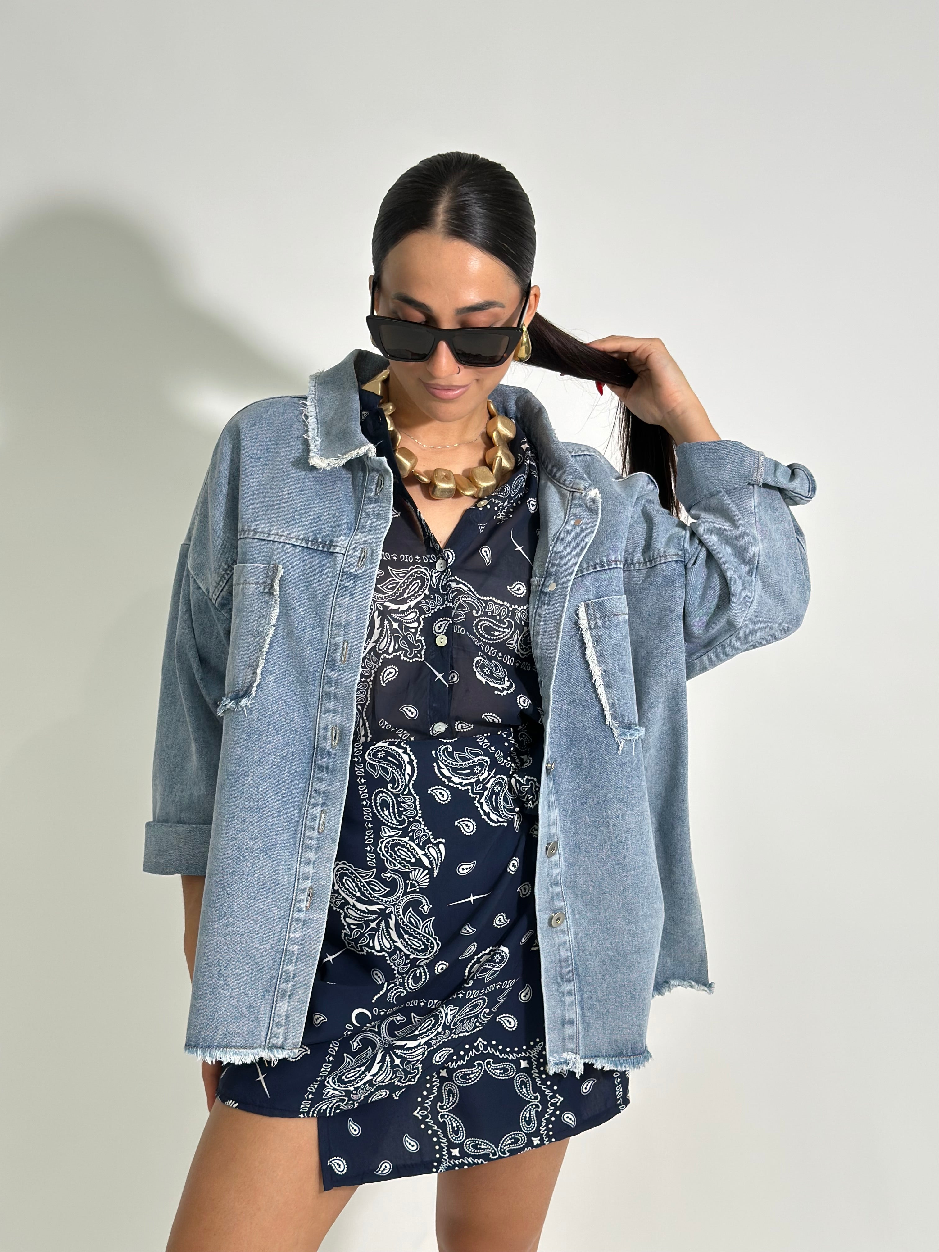 Giacca denim je suis iconic MC038J DENIM
