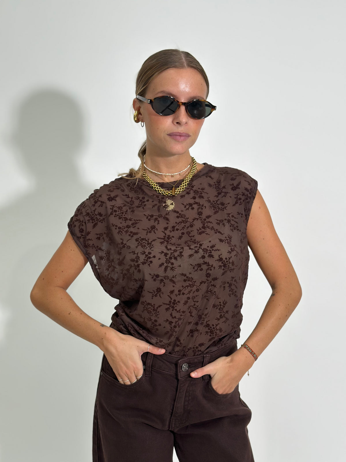 Maglia floccata microrete 7290