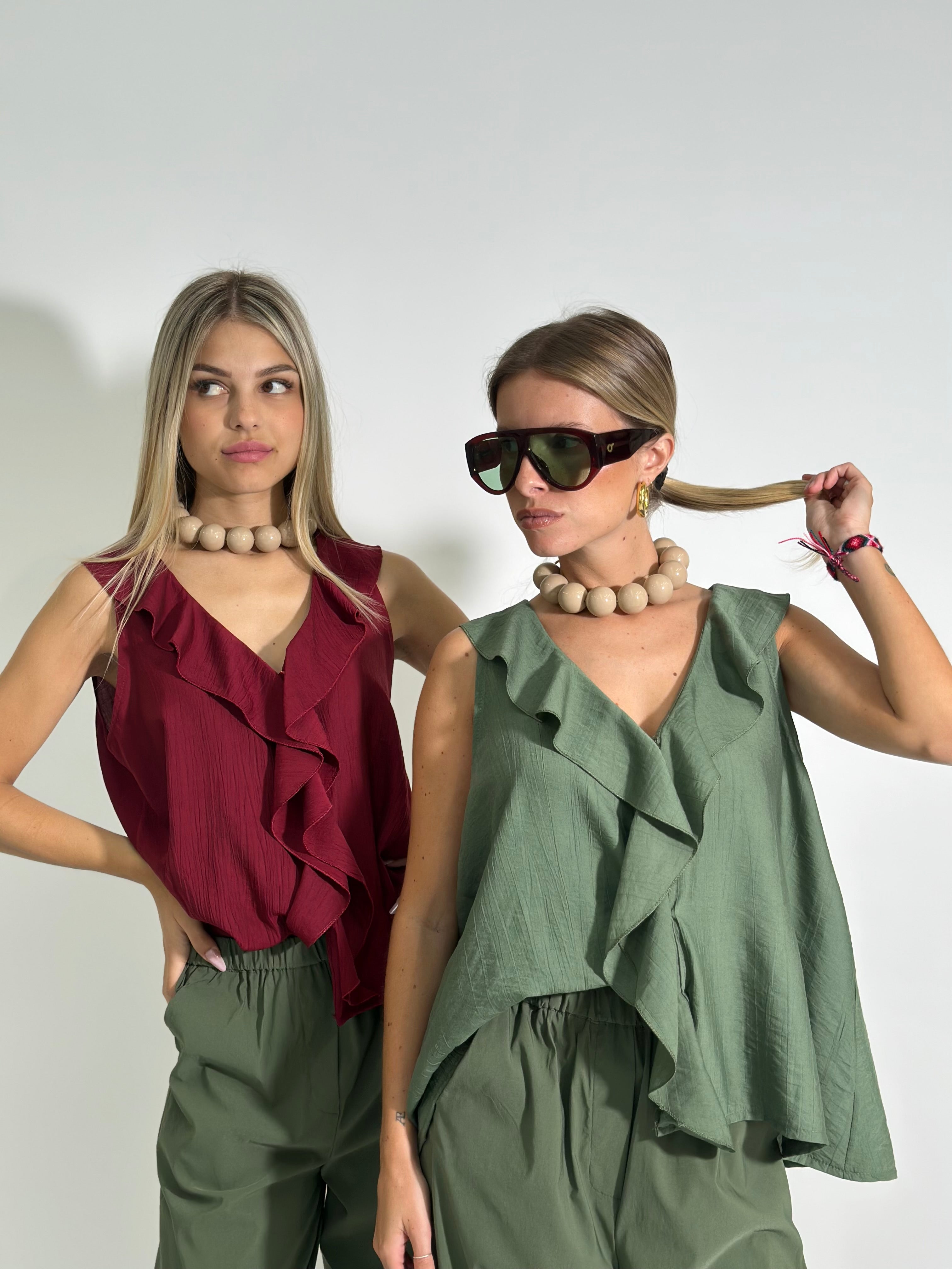 Camicia Volant 19101 VERDE