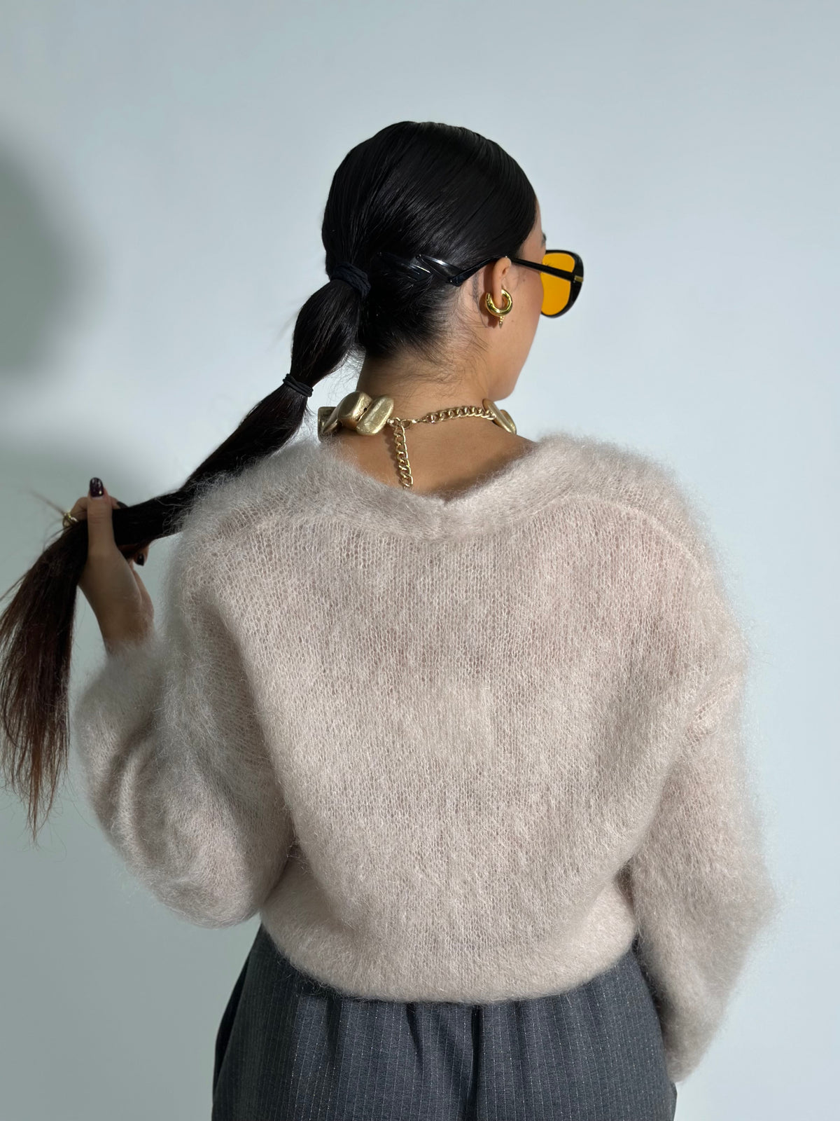 Maglia Mohair 13062 ECRU'