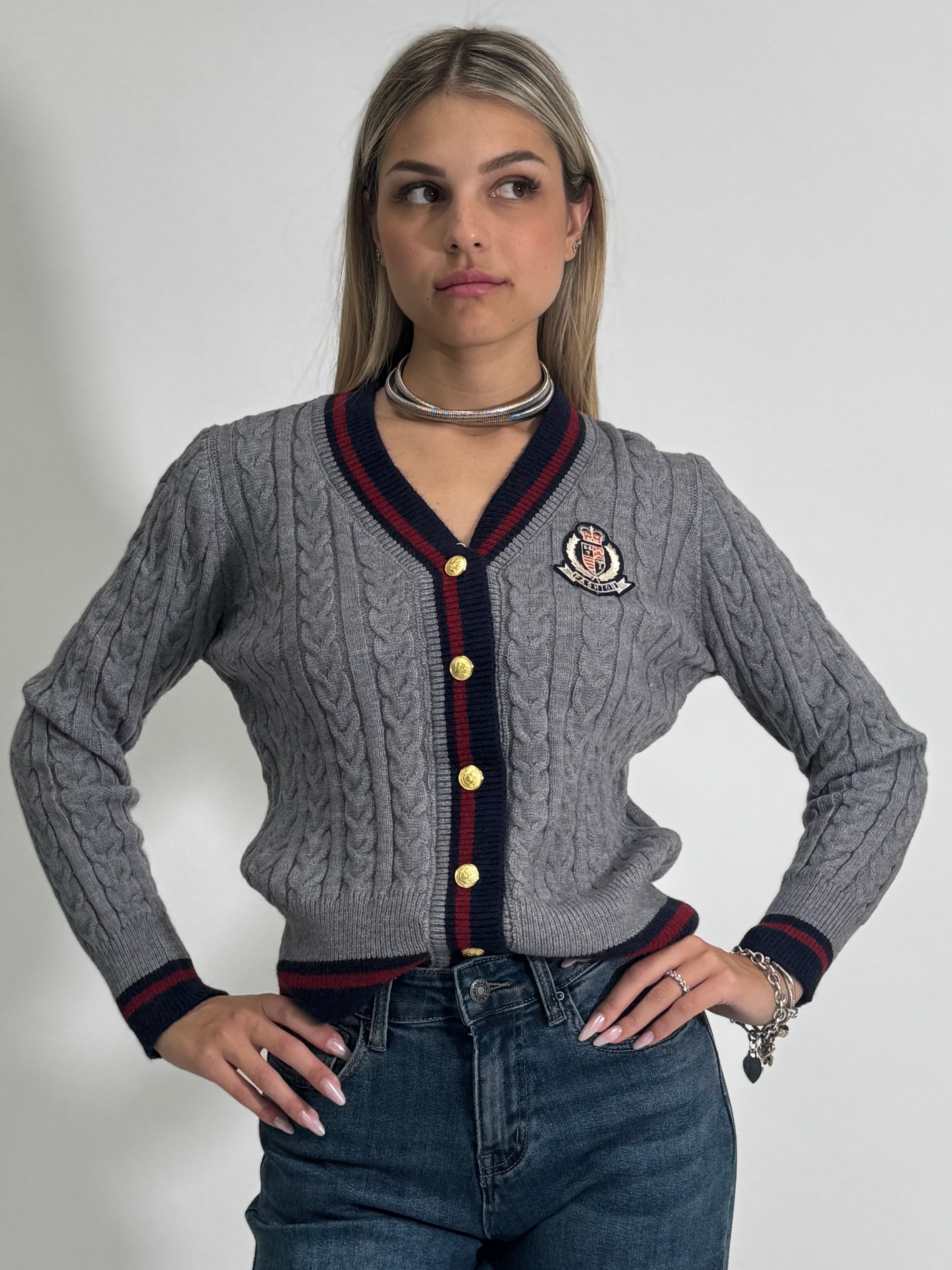 Cardigan 9388 GRIGIO