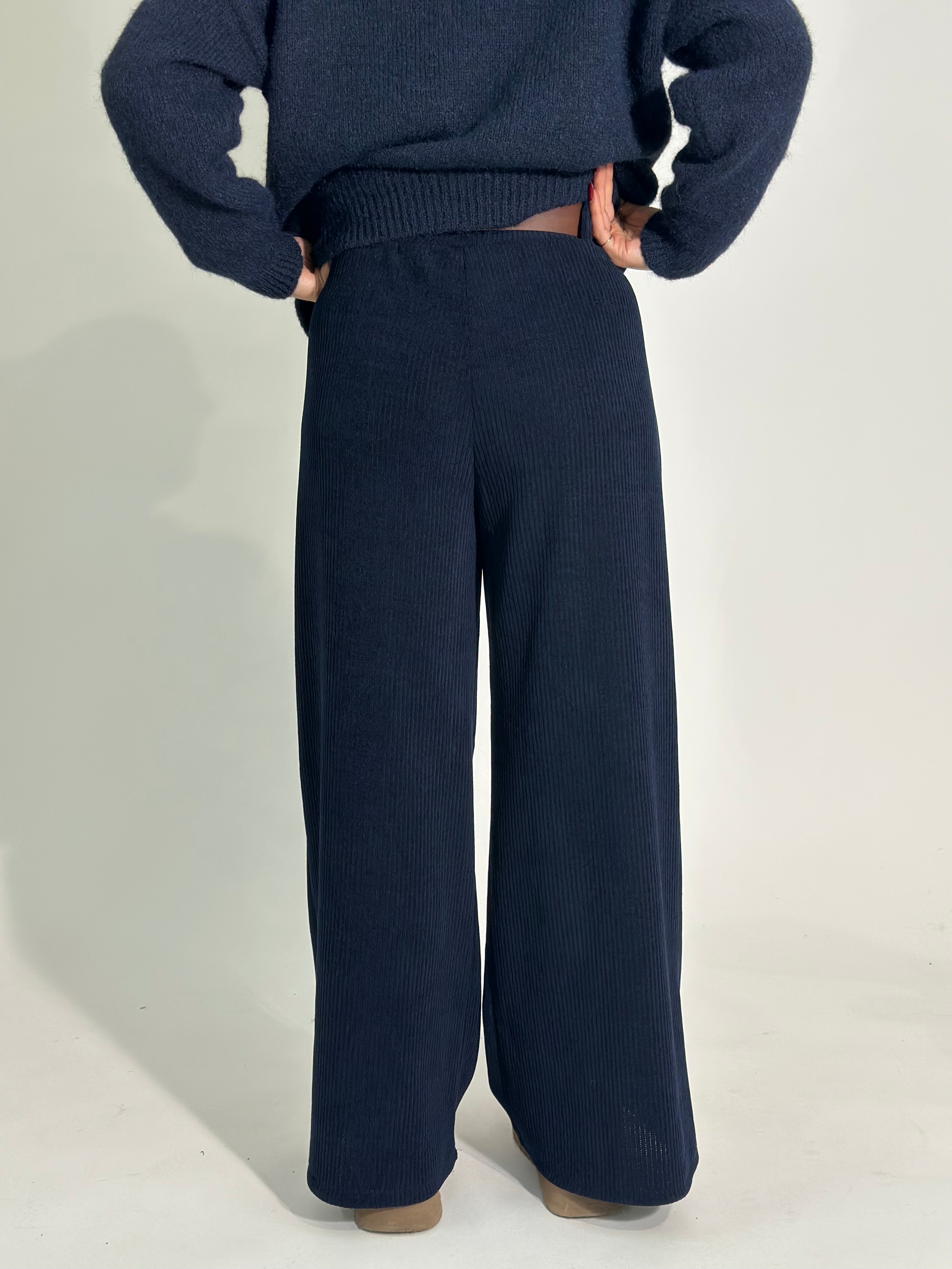 Pantalone costina 6156 BLU