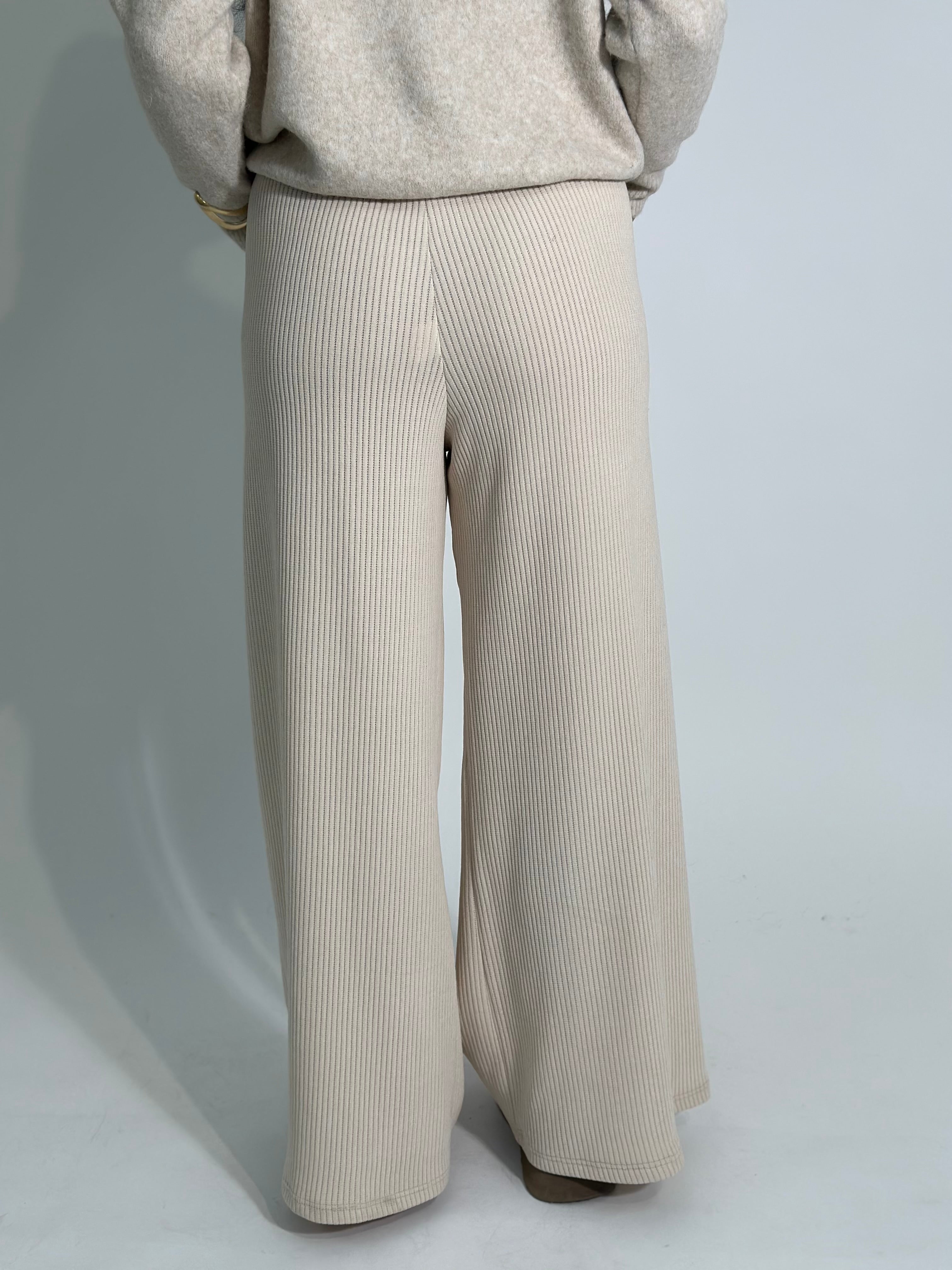 Pantalone costina 6156 PANNA